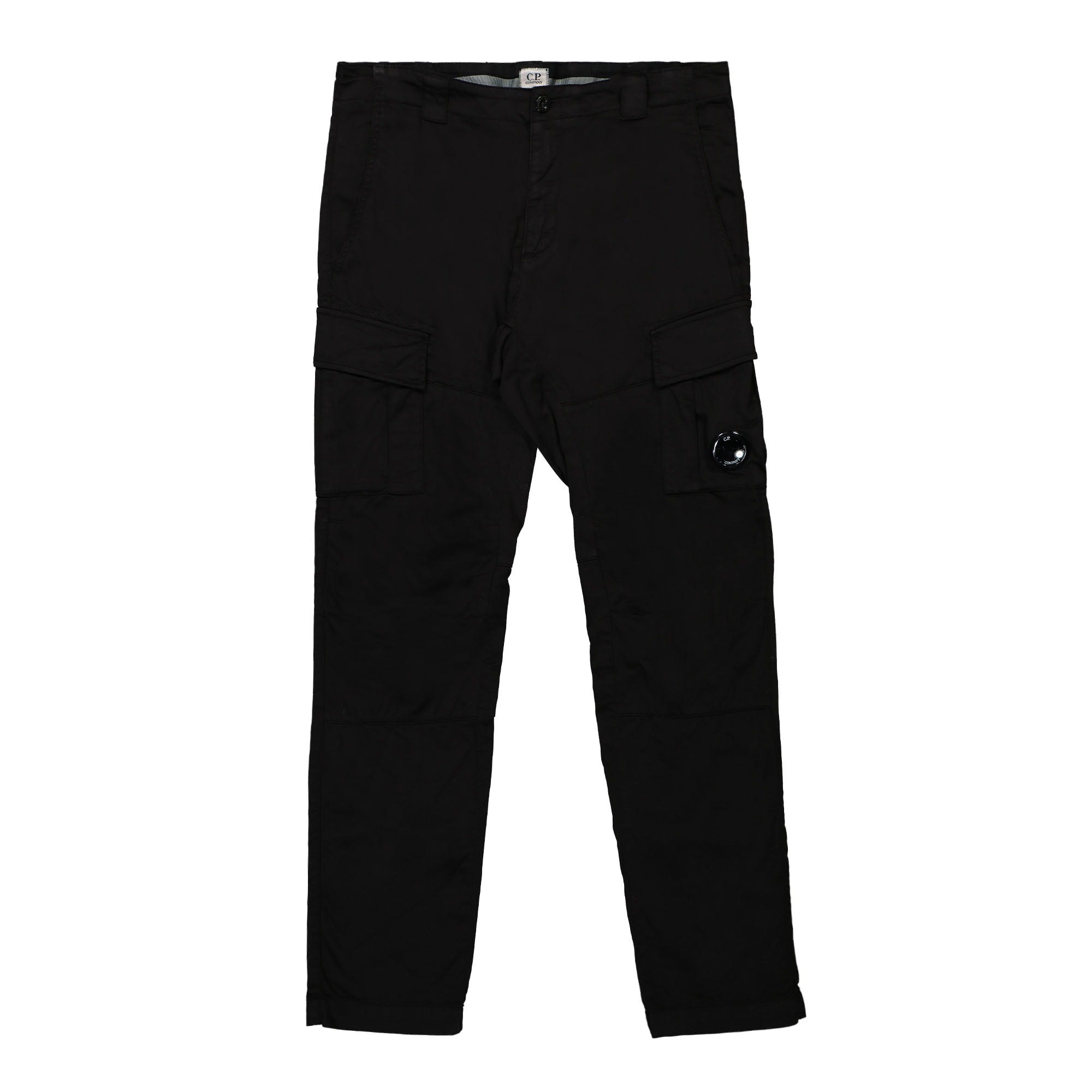 C.P. Company Stretch Sateen Lens Cargo Pants Black Cargo Pants 14CMPA056A-005694G 999 | Overkill