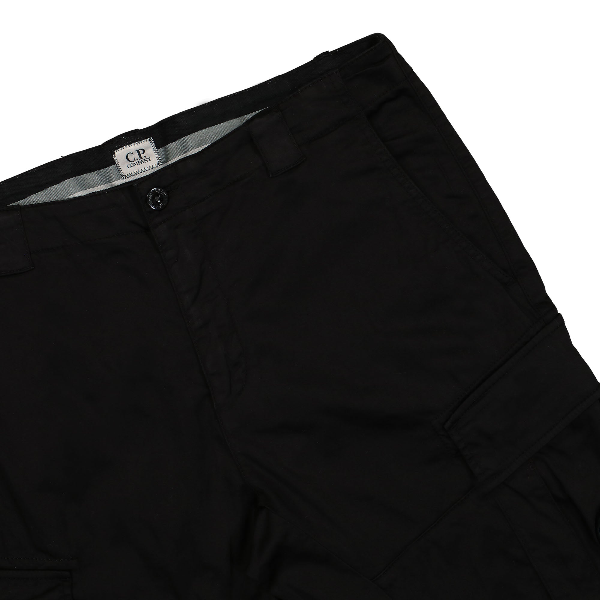 C.P. Company Stretch Sateen Lens Cargo Pants Black Cargo Pants Detailfoto | Overkill