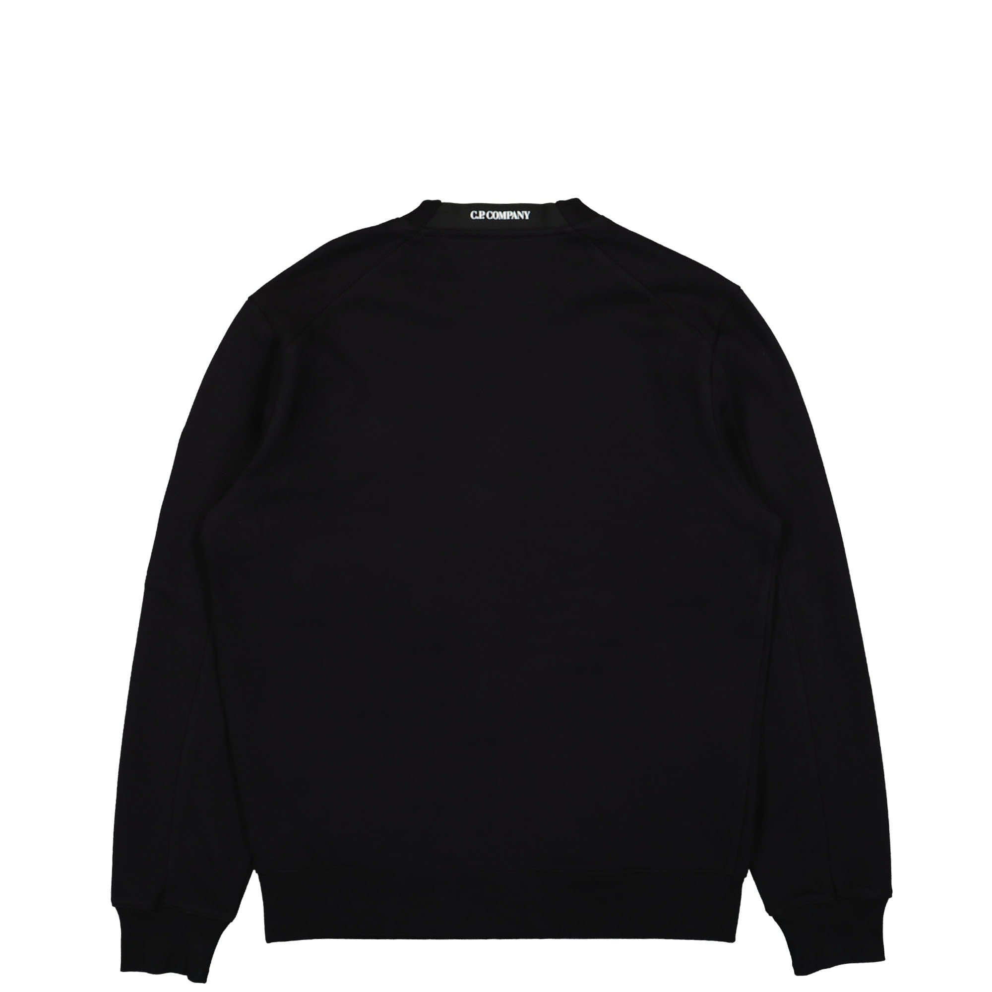 C.P. Company Diagonal Raised Fleece Back Logo Sweatshirt Black Sweatshirts Material | Overkill