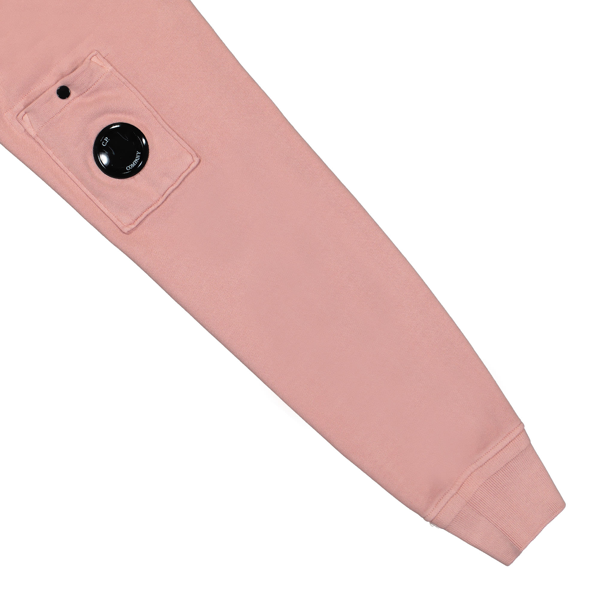 C.P. Company Cotton Fleece Resist Dyed Sweatshirt Pale Mauve Sweatshirts Detailfoto | Overkill