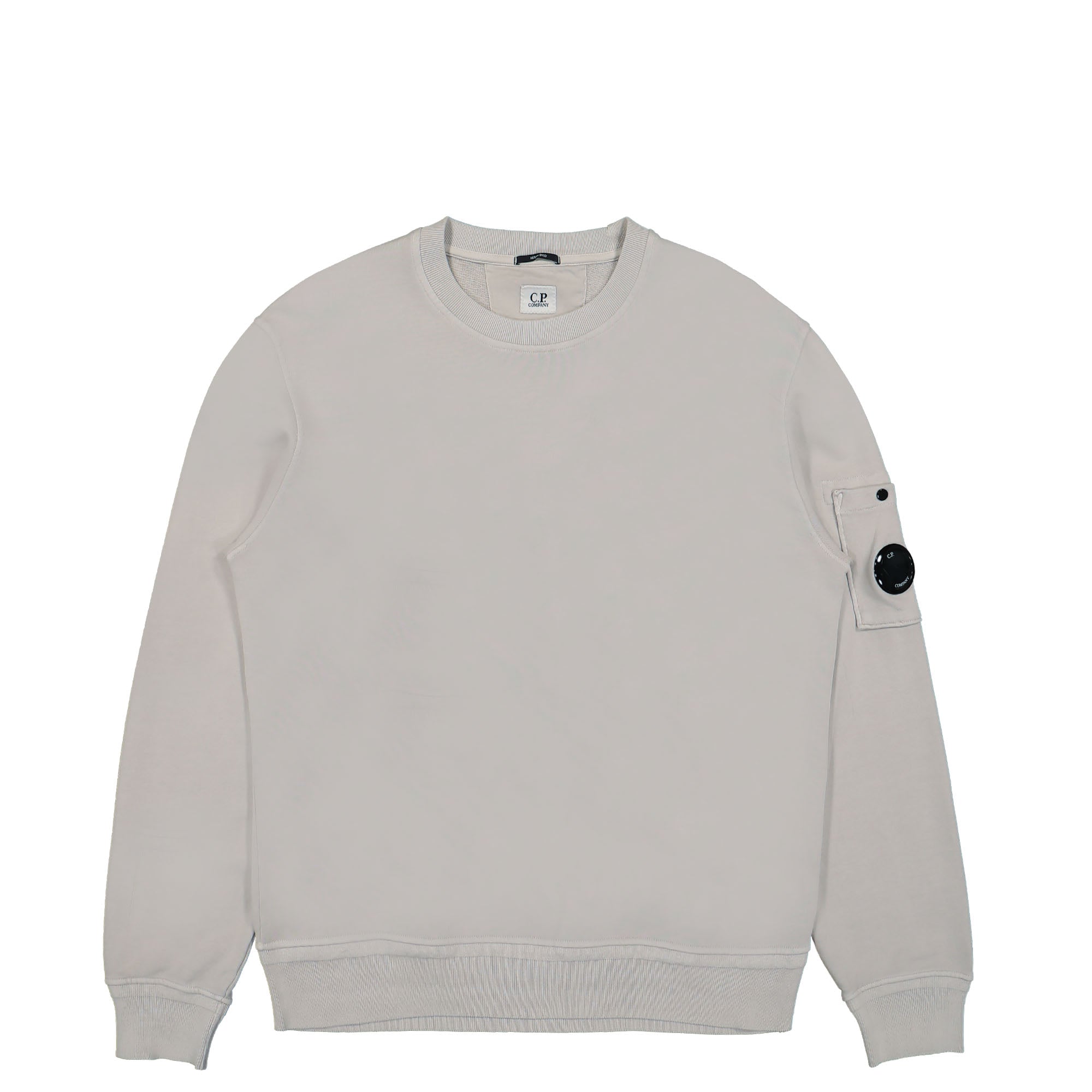 C.P. Company Cotton Fleece Resist Dyed Sweatshirt Flint Grey Sweatshirts 14CMSS136A-005398R 936 | Overkill