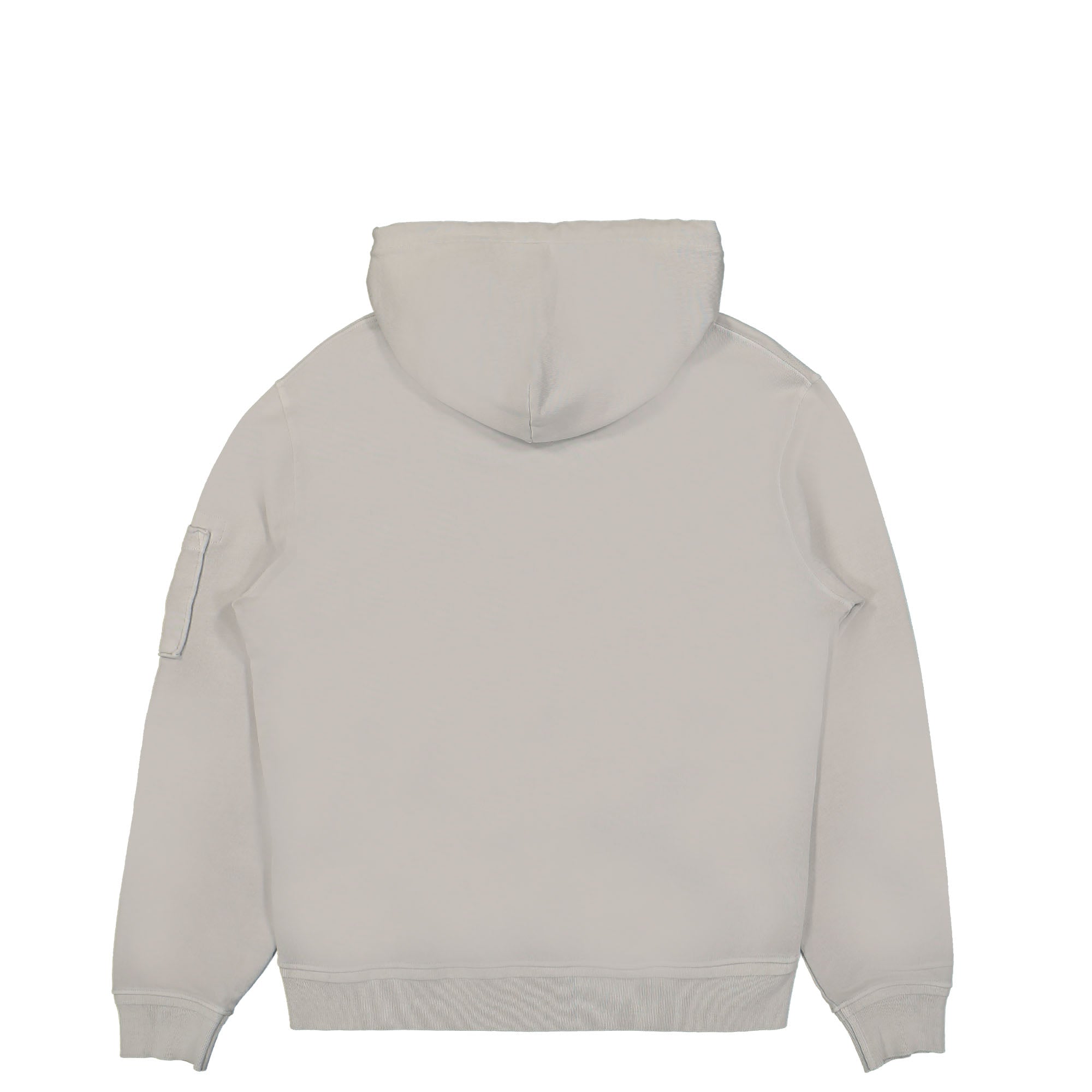 C.P. Company Cotton Fleece Logo Hoodie Flint Grey Hoodies Material | Overkill
