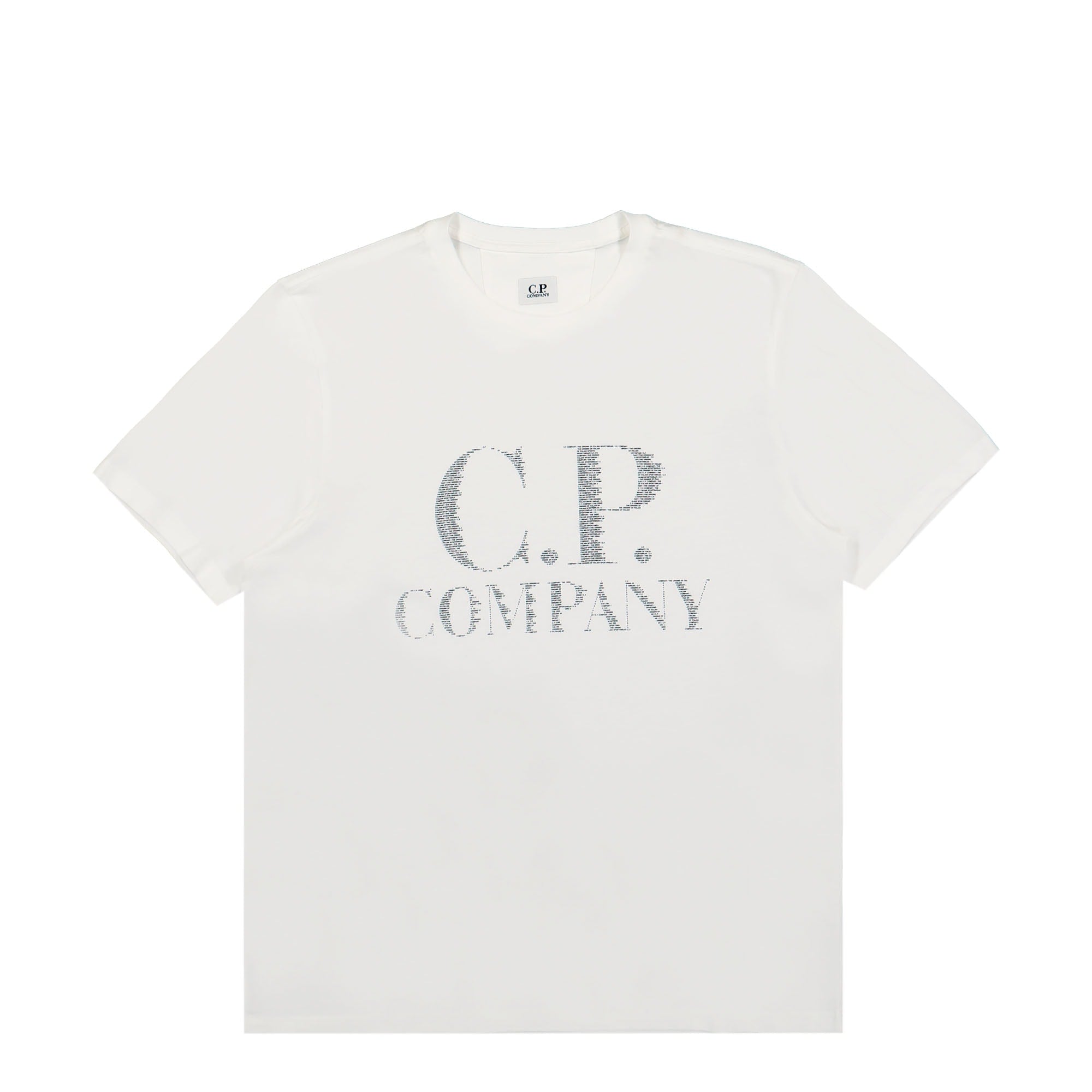 C.P. Company 30/1 Jersey Large Logo T-Shirt Gauze White T-Shirts 14CMTS188A-005100W 103 | Overkill