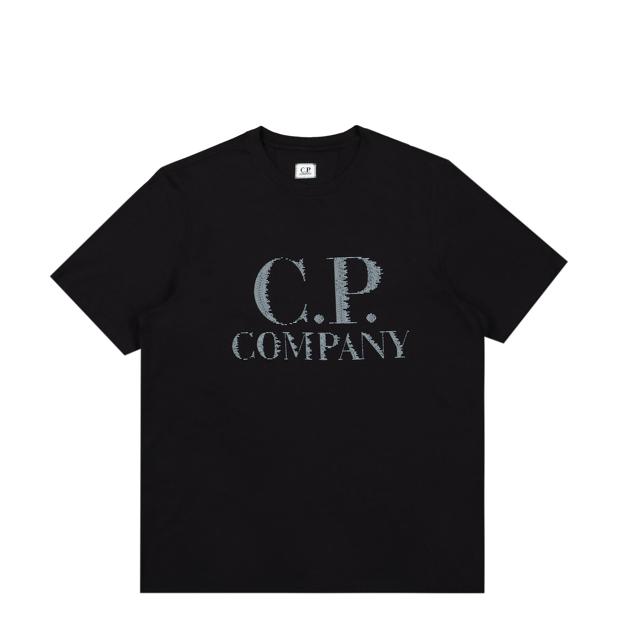 C.P. Company 30/1 Jersey Large Logo T-Shirt Black T-Shirts 14CMTS188A-005100W 999 | Overkill