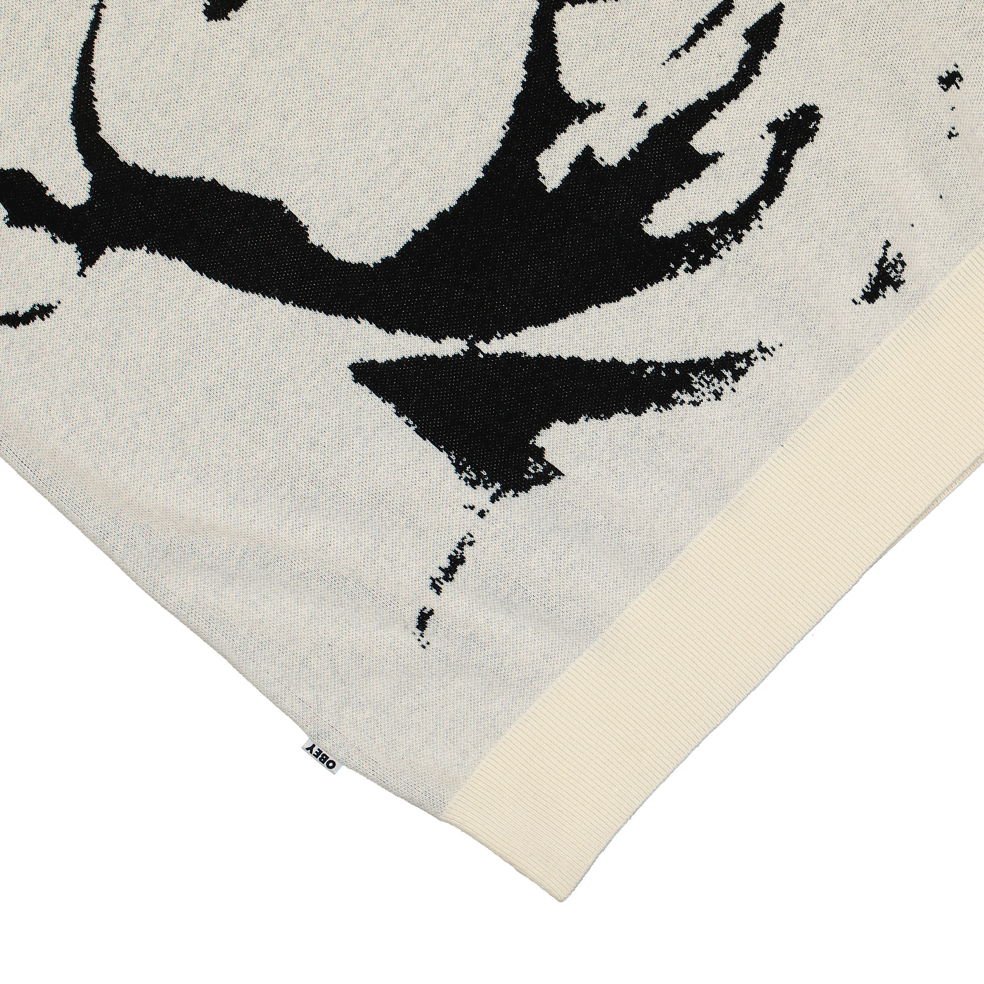 Obey Defaced Vest Unbleached Multi Sweater Vests Detailfoto | Overkill