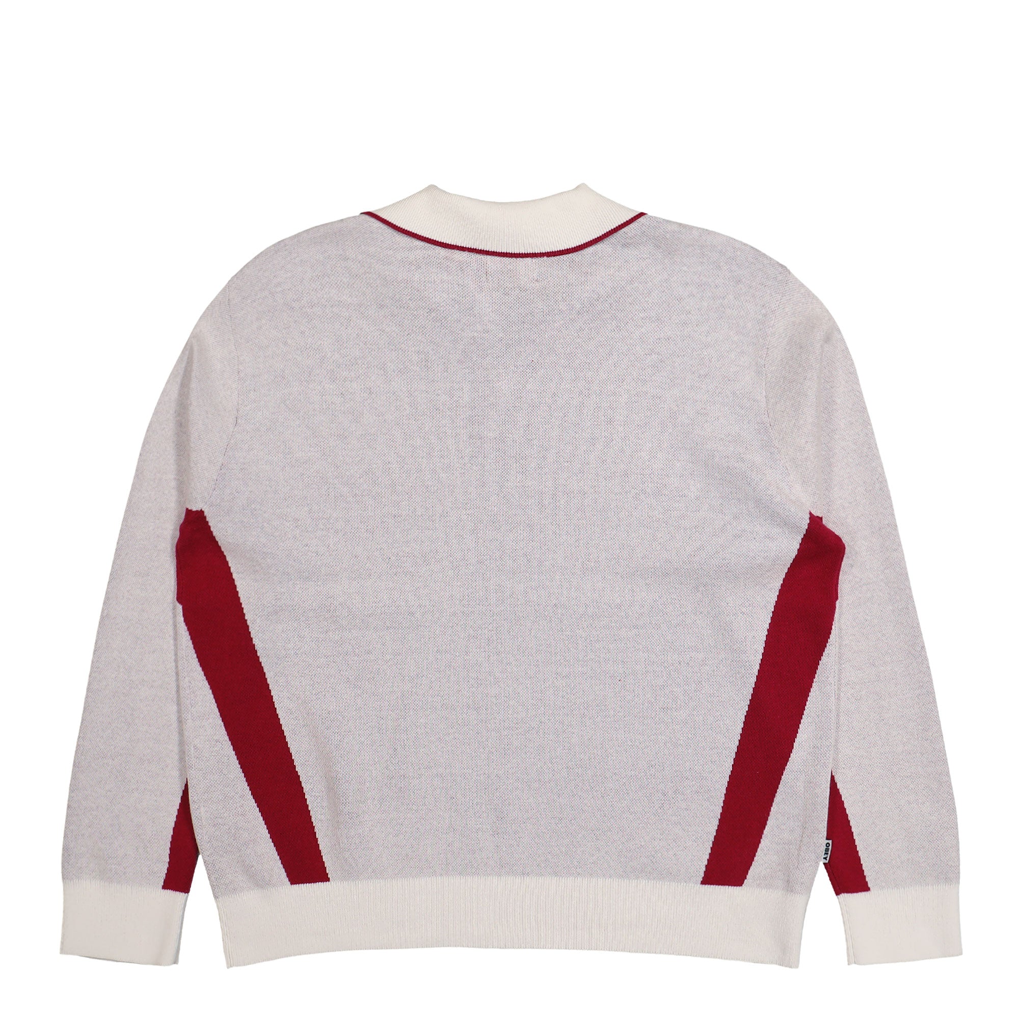 Obey Soccer Polo Sweater White Multi Sweatshirts Detail view 1 | Overkill