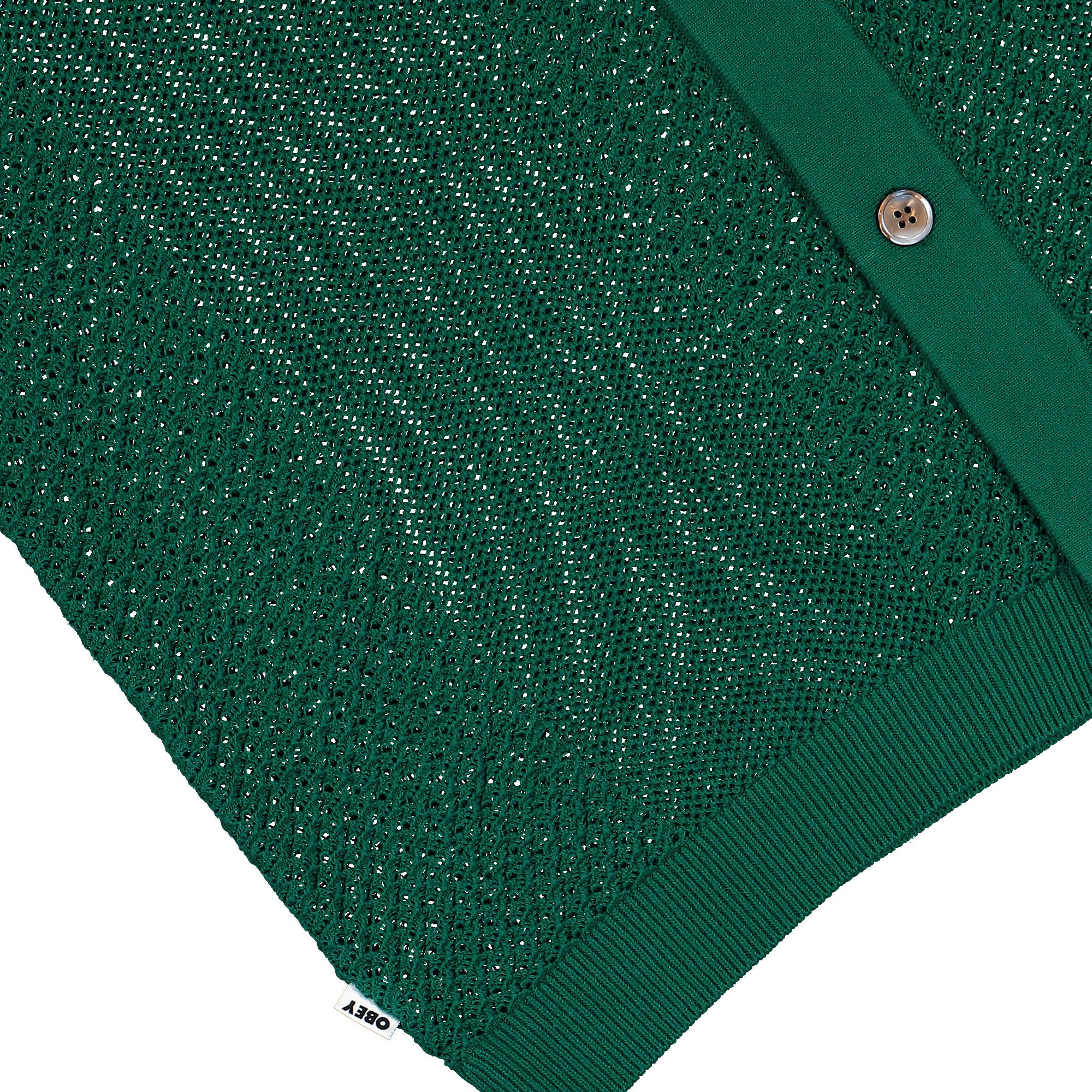 Obey Evan Sweater Shirt Forest Green Shirts Detailfoto | Overkill