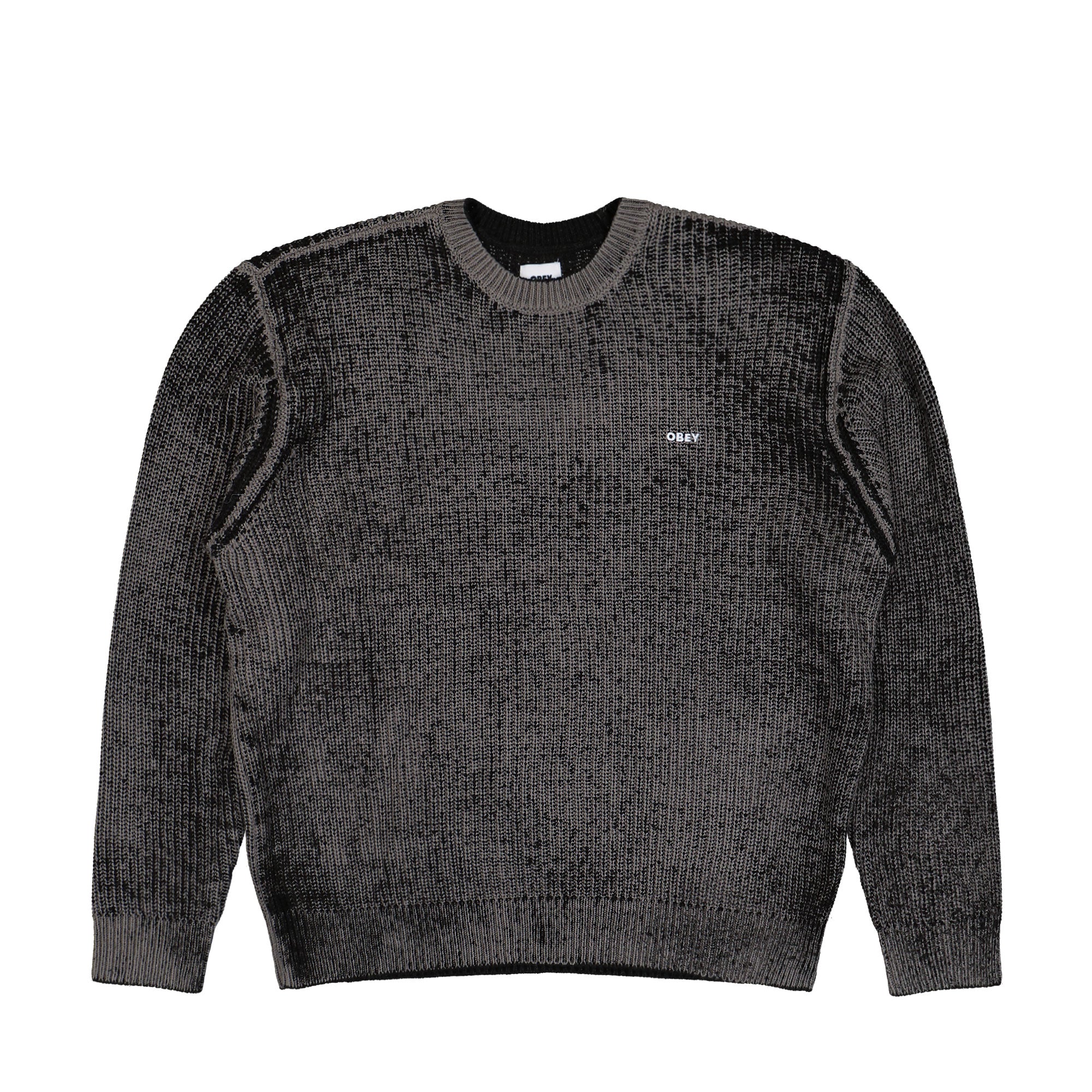 Obey Spray Effect Sweater Black Multi Sweatshirt 151000109 / Black Multi | Overkill