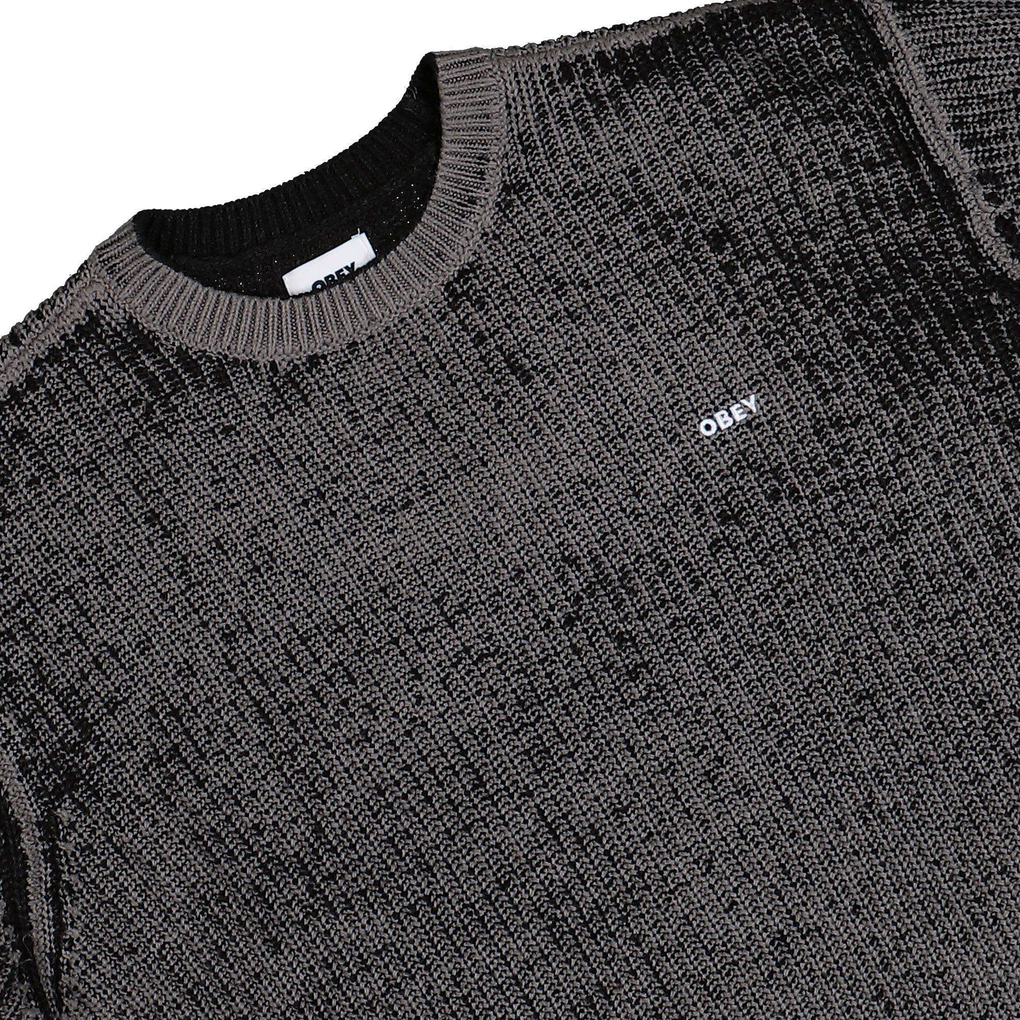 Obey Spray Effect Sweater Black Multi Sweatshirt 151000109 / Black Multi Detailfoto | Overkill