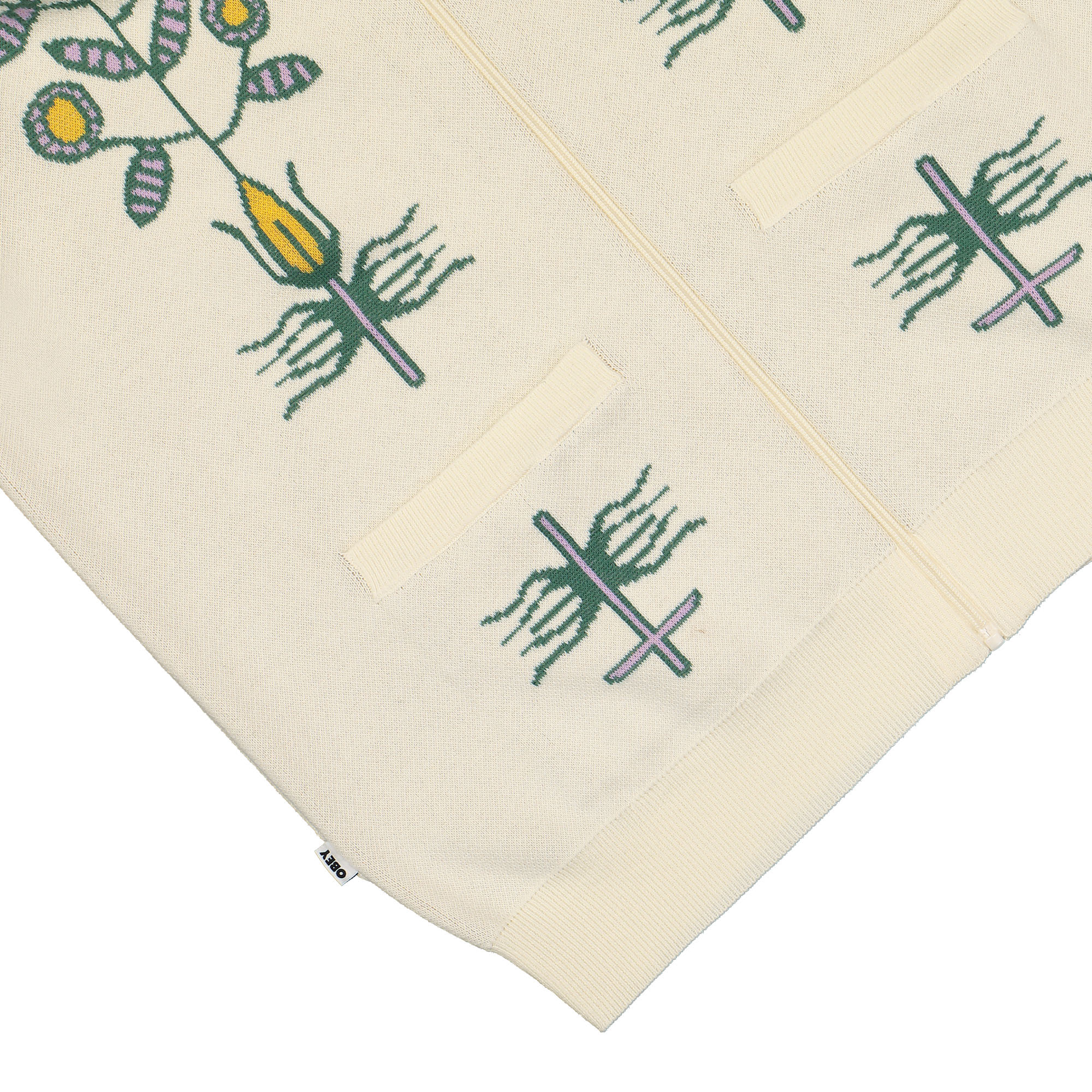 Obey Totem Cardigan Unbleached Cardigans Detail view 1 | Overkill