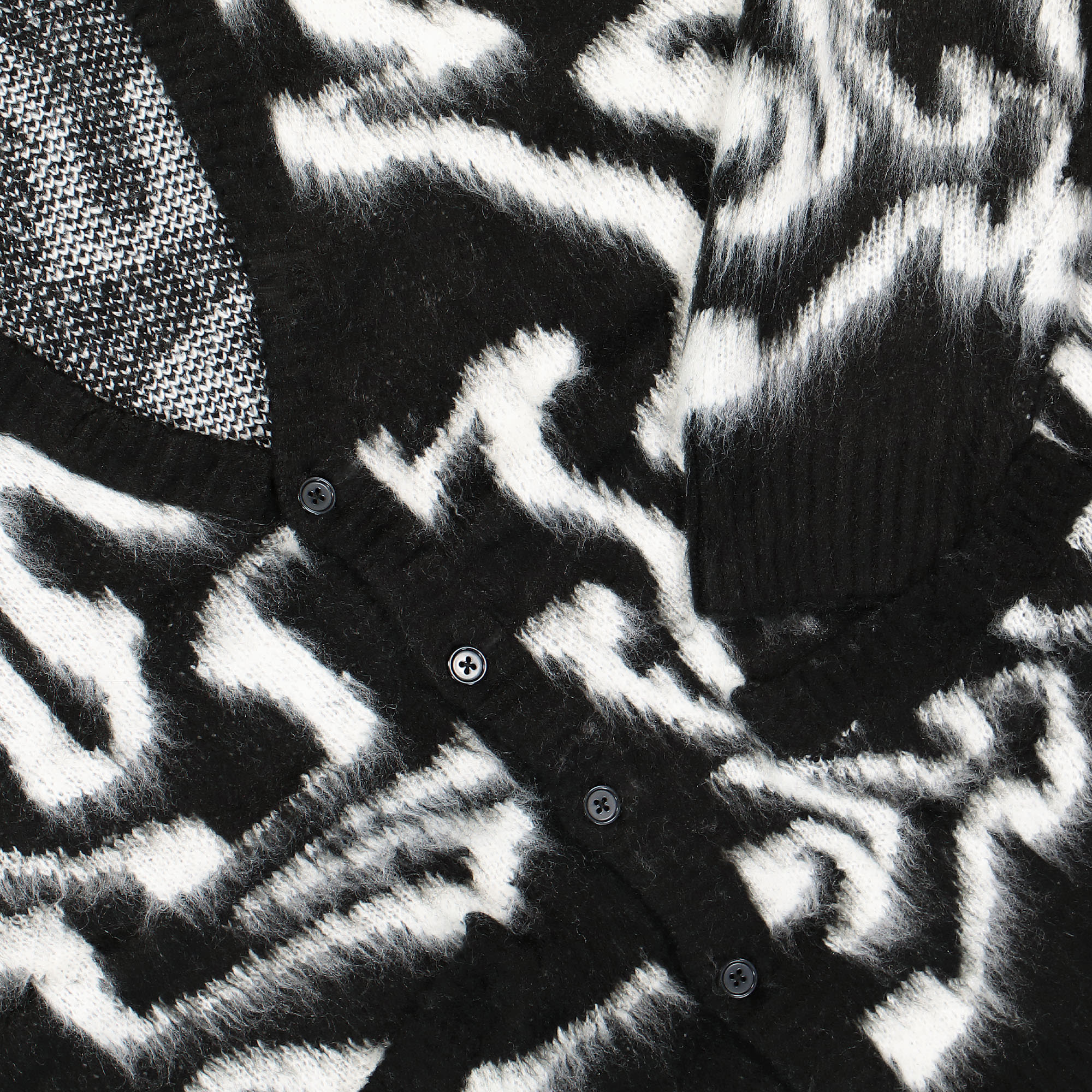Obey Pally Cardigan Black Multi Cardigans Detailfoto | Overkill