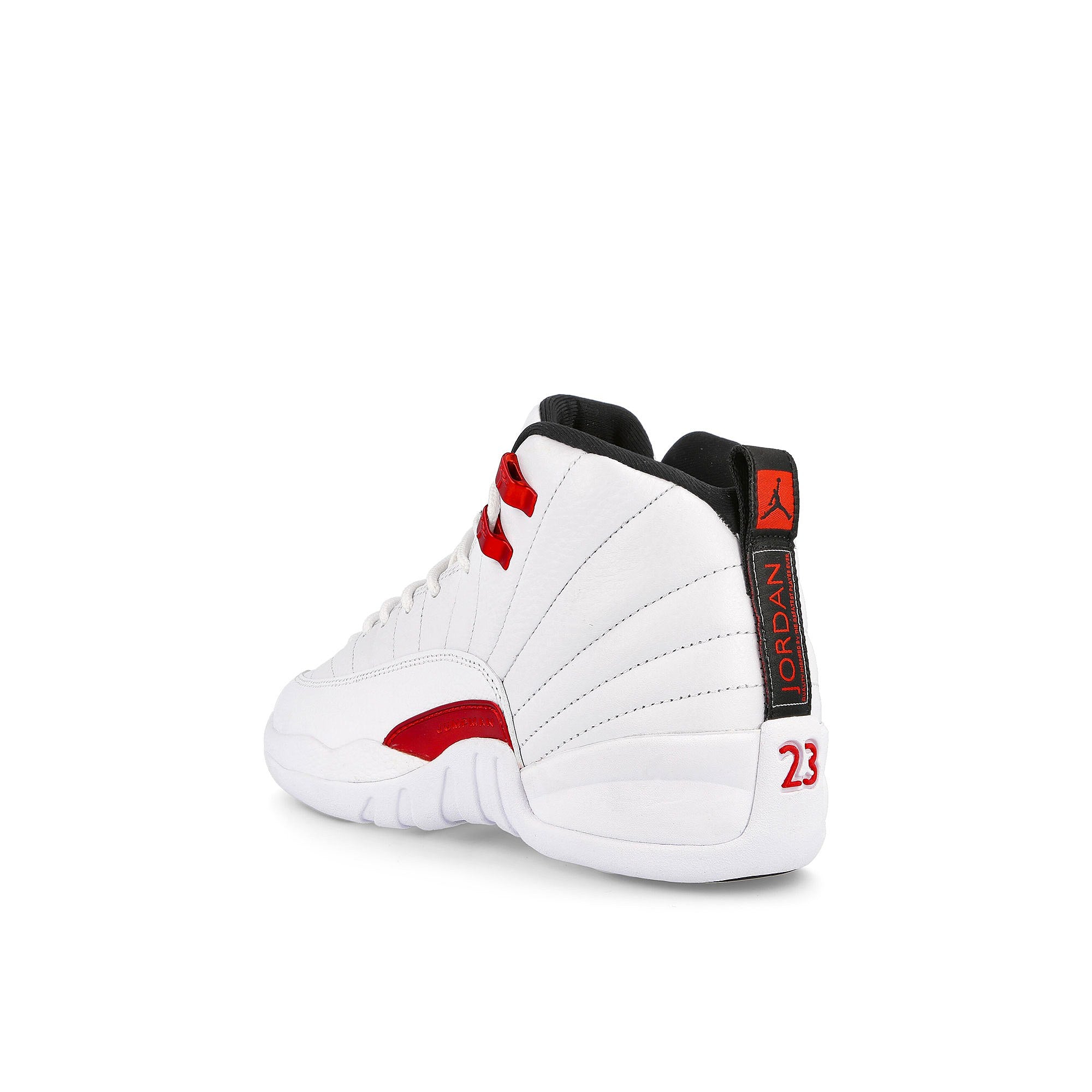 Jordan Air Jordan 12 Retro GS White / Black - University Red Close-up | Overkill