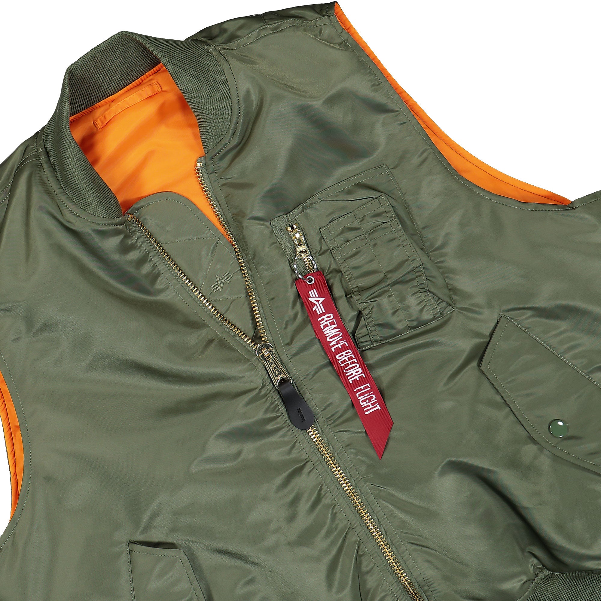 Alpha Industries MA-1 Heritage Vest Sage Green Vests Detail view 1 | Overkill