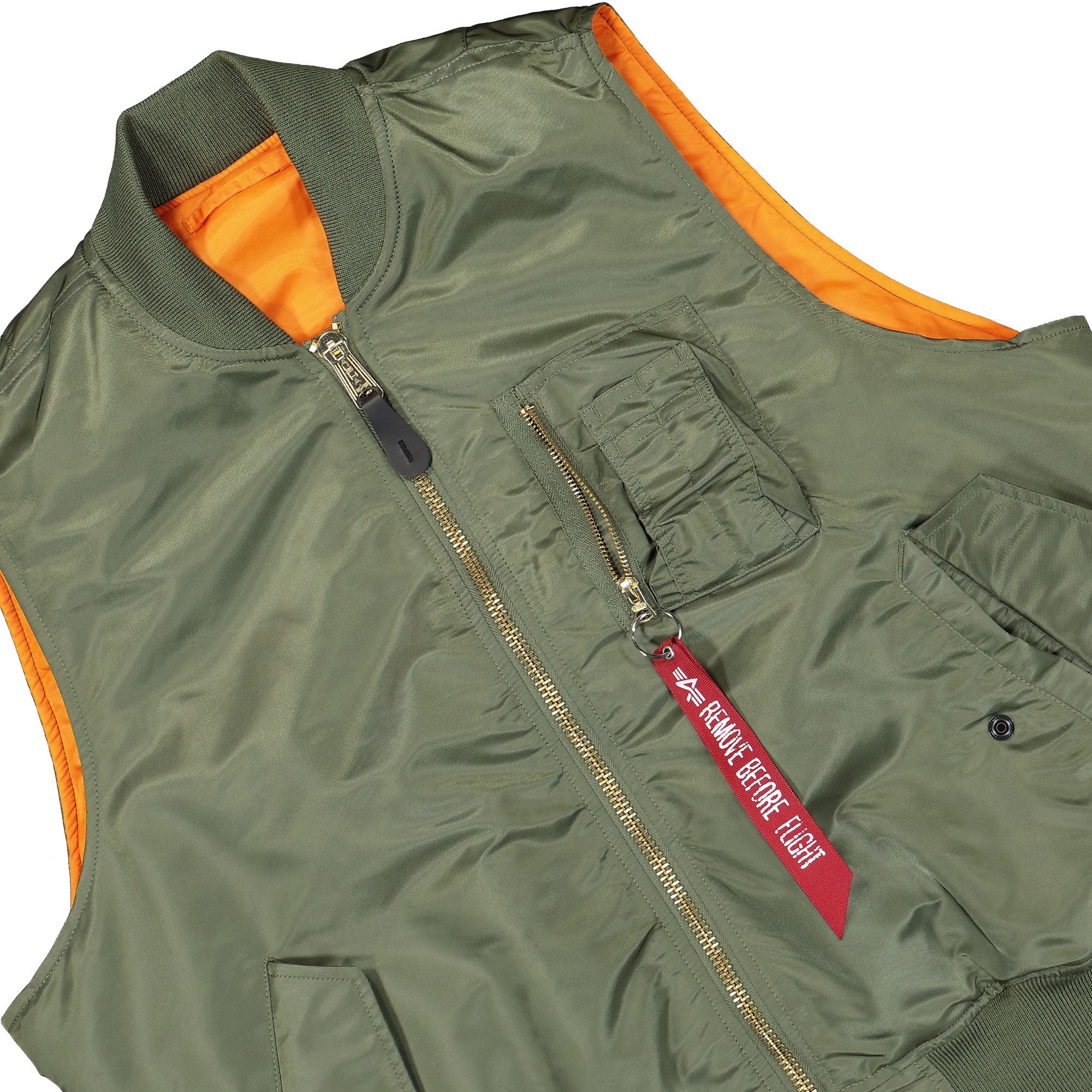 Alpha Industries MA-1 Heritage Vest Sage Green Vests Detail view 2 | Overkill