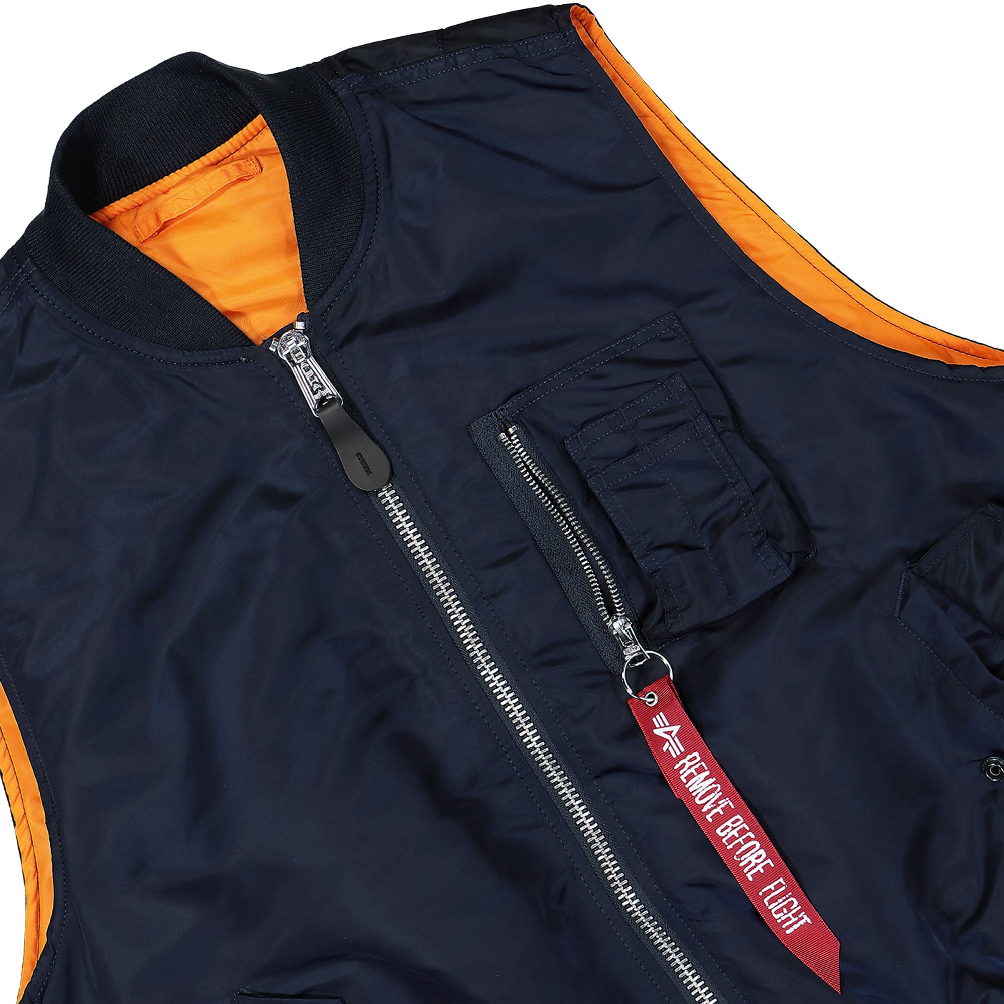 Alpha Industries MA-1 Heritage Vest Rep. Blue Vests Detail view 2 | Overkill