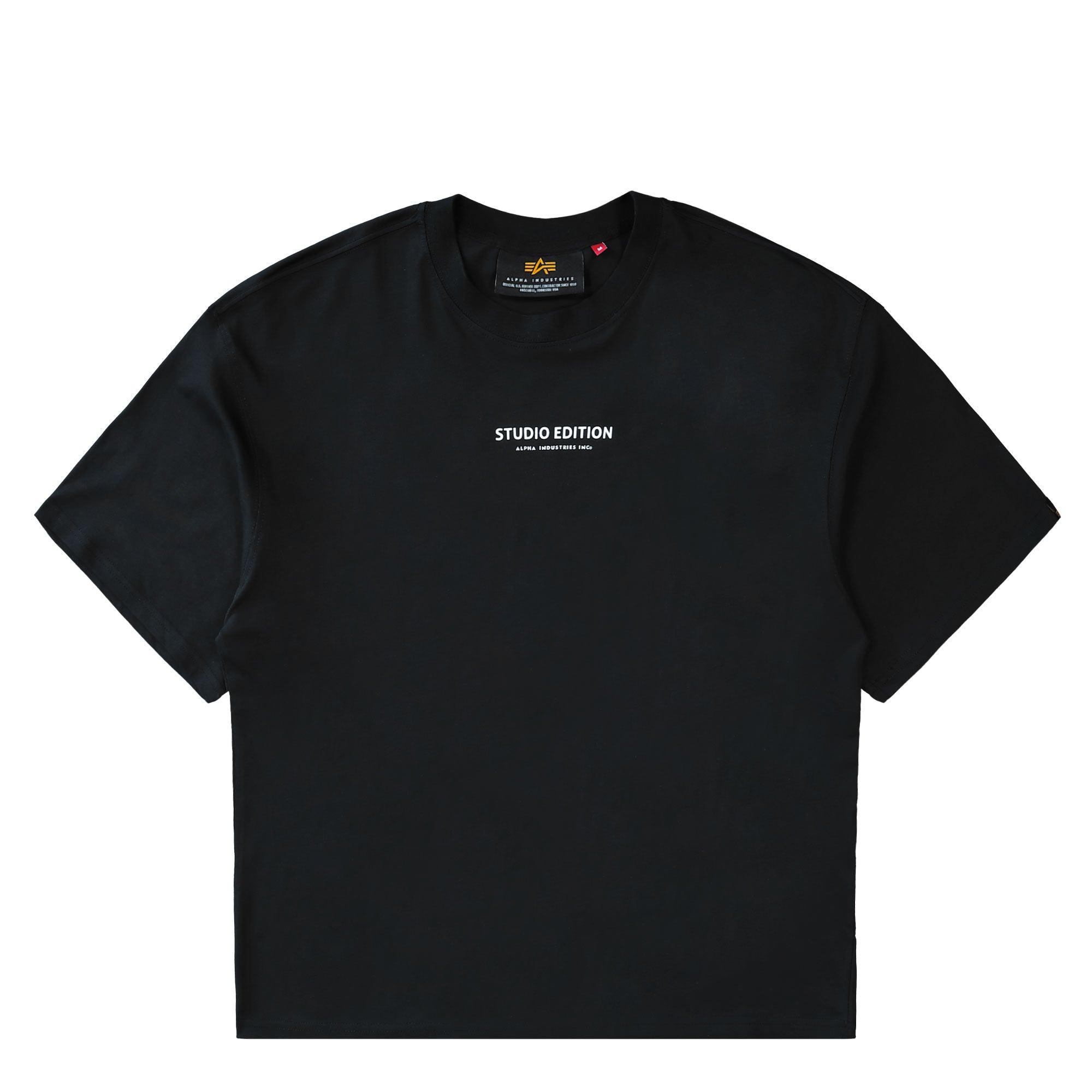 Alpha Industries Studio Edition Back Print T-Shirt Black T-Shirts 156553-03 | Overkill