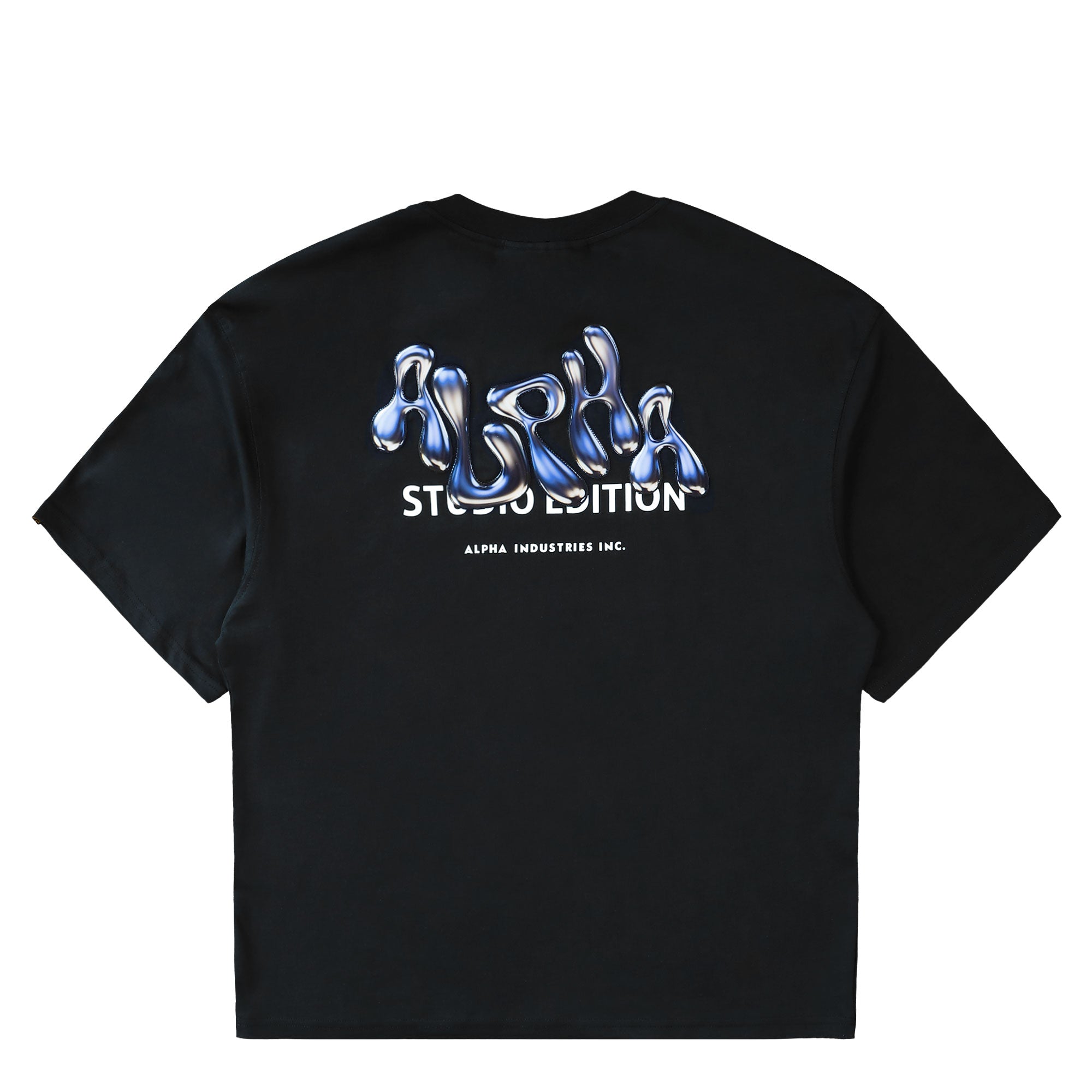 Alpha Industries Studio Edition Back Print T-Shirt Black T-Shirts 156553-03 Detailfoto | Overkill