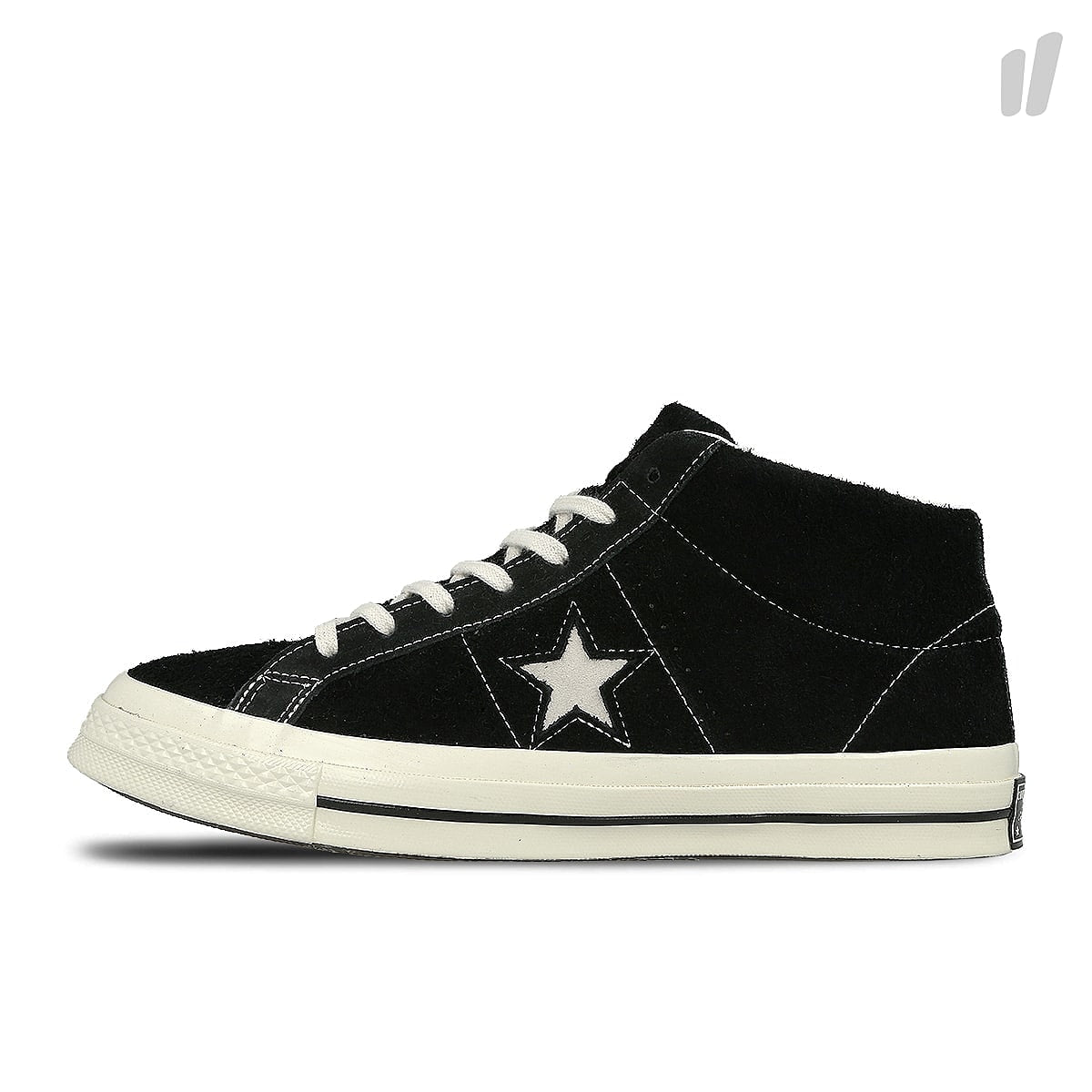 Converse one star mid Black / Egret / Egret Sneakers 157701C | Overkill