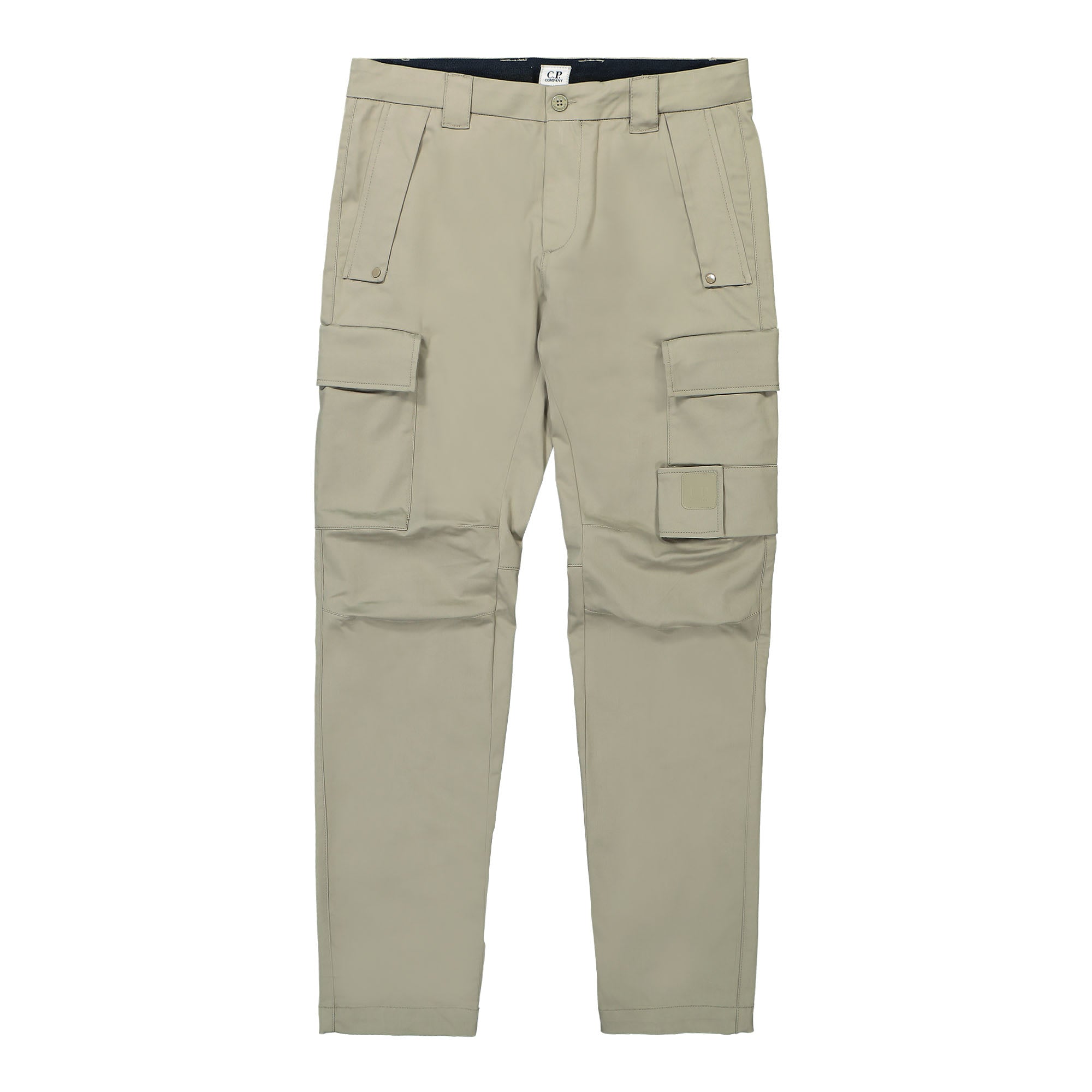 C.P. Company Metropolis Series Stretch Sateen Ergonomic Cargo Pants Silver Sage Cargo Pants 15CLPA128A-006589A 335 | Overkill