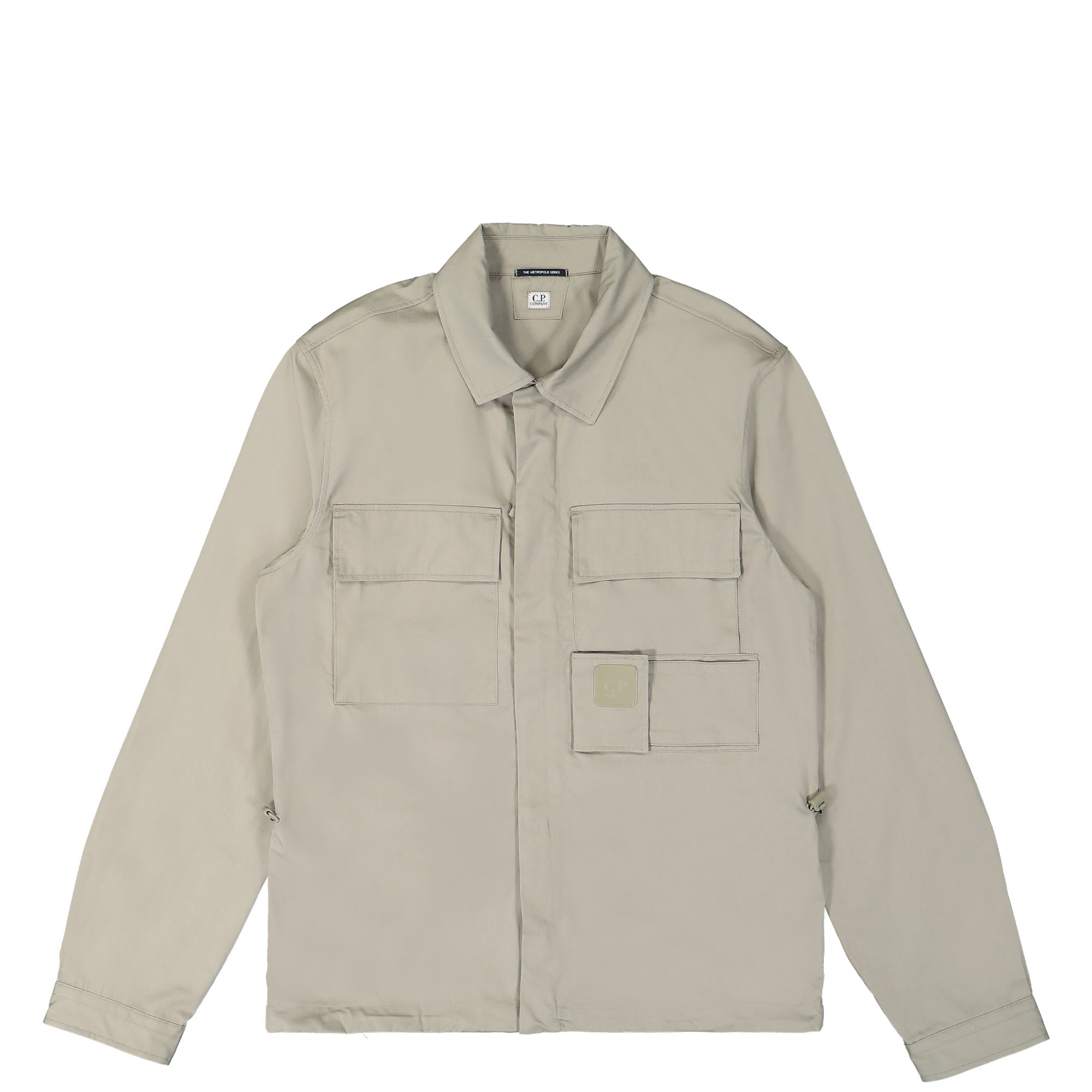 C.P. Company Metropolis Series Gabardine Pocket Shirt Silver Sage Shirts 15CLSH042A-006472A 335 | Overkill
