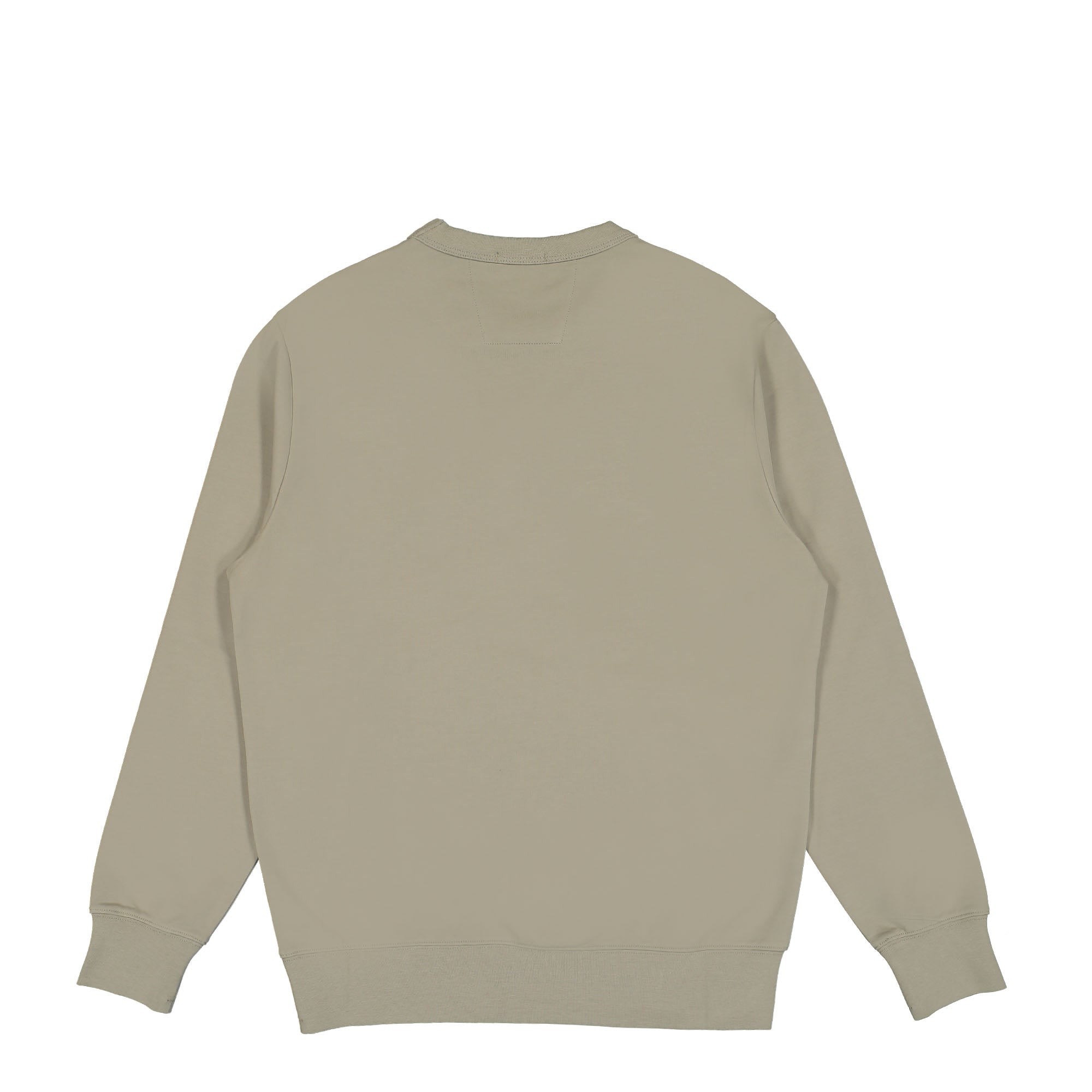 C.P. Company Stretch Fleece Logo Badge Sweatshirt Silver Sage Sweatshirts Material | Overkill