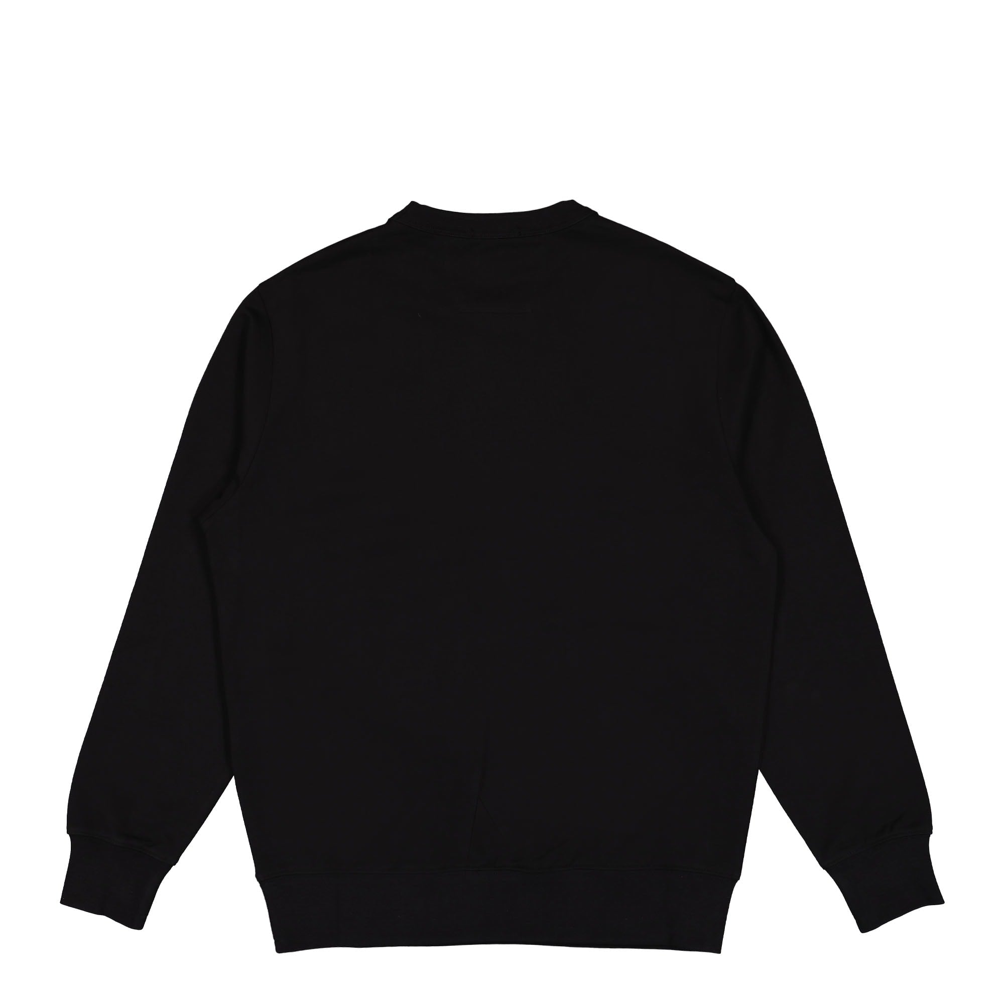 C.P. Company Stretch Fleece Logo Badge Sweatshirt Black Sweatshirts Material | Overkill