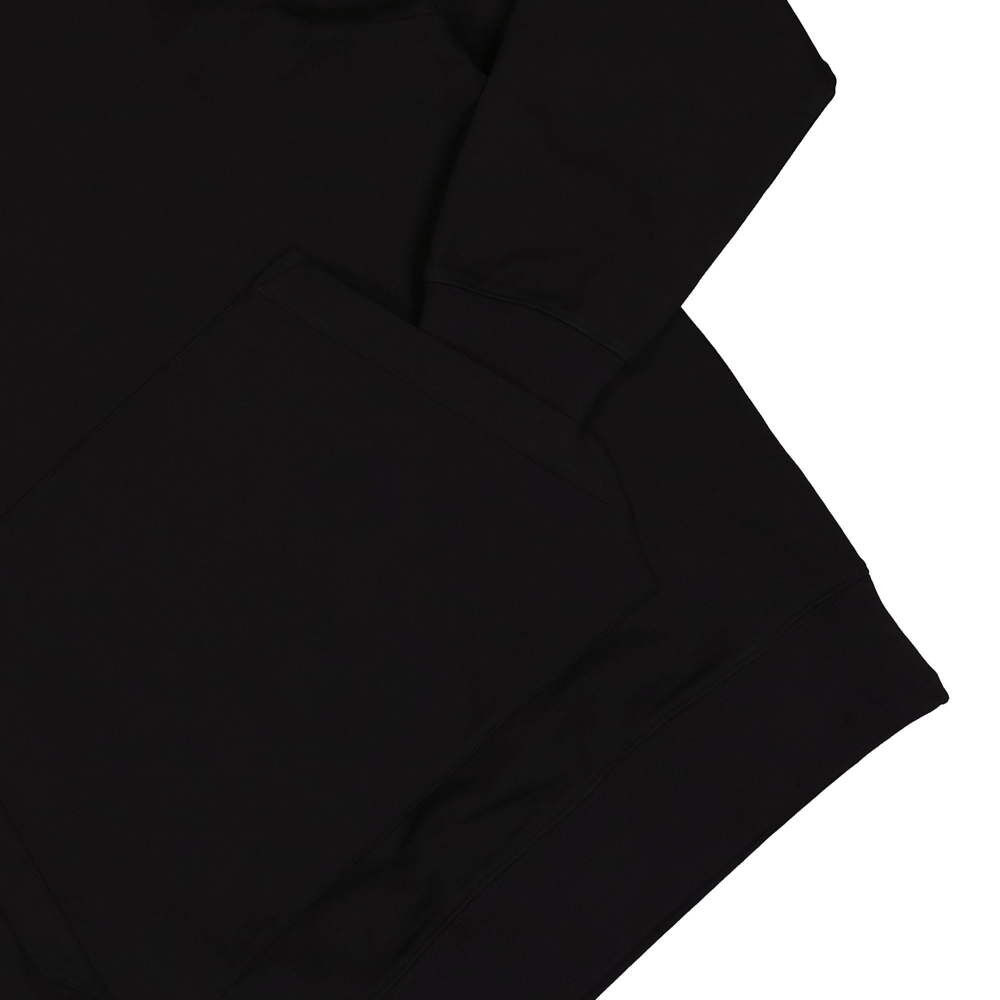 C.P. Company Metropolis Series Stretch Fleece Logo Hoodie Black Hoodies Detailfoto | Overkill