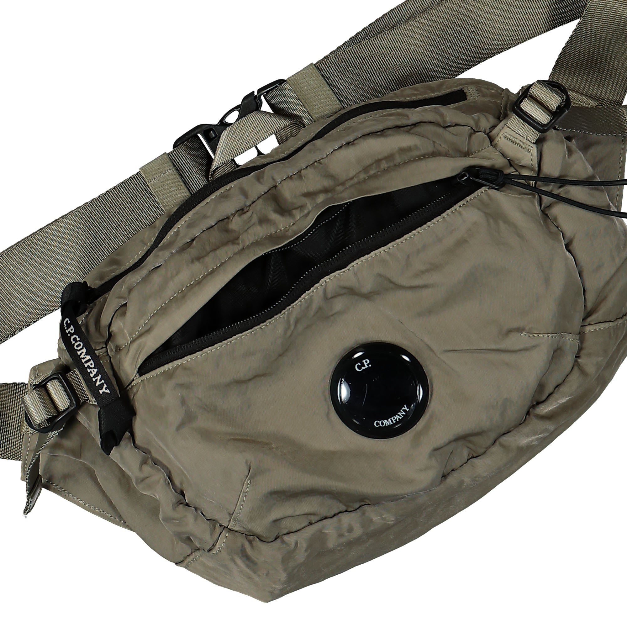 C.P. Company Nylon B Crossbody Pack Silver Sage Shoulder & Cross Body Bags Detailfoto | Overkill