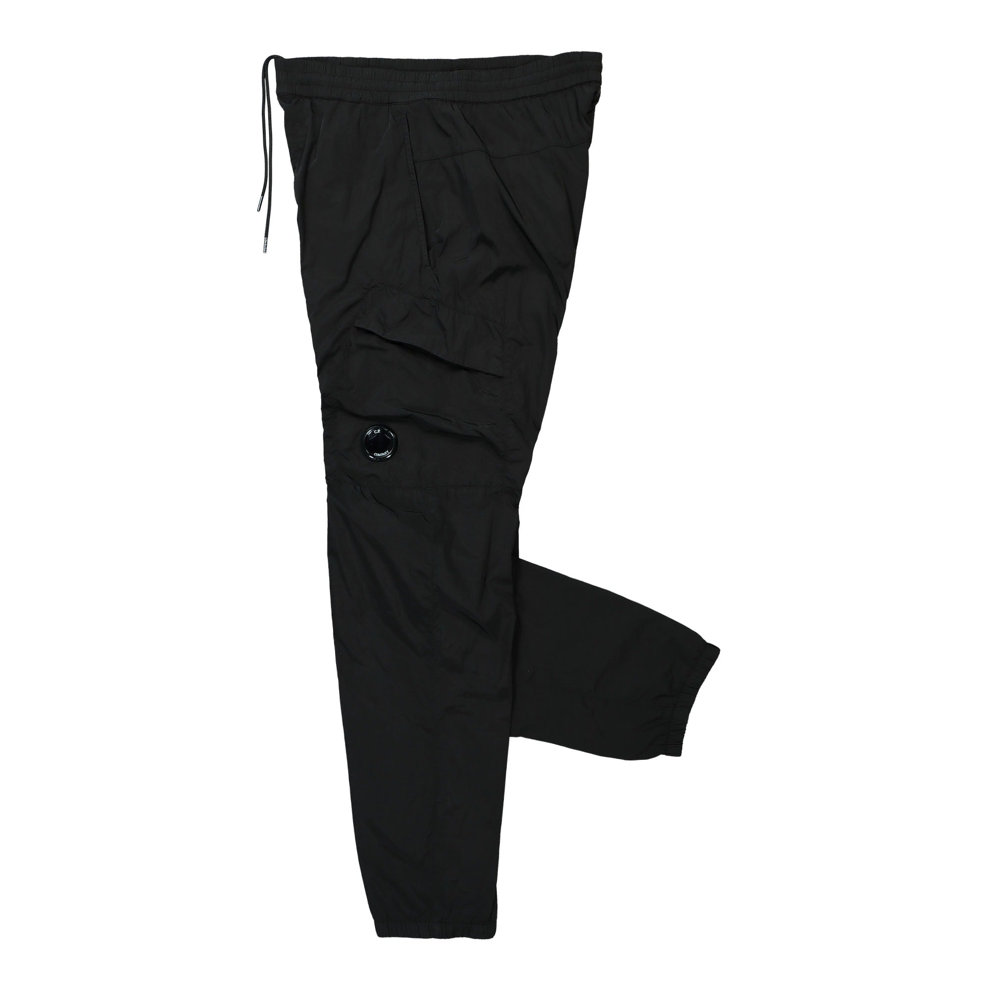 C.P. Company Chrome-R Regular Tech Pants Black Casual Pants Close-up | Overkill