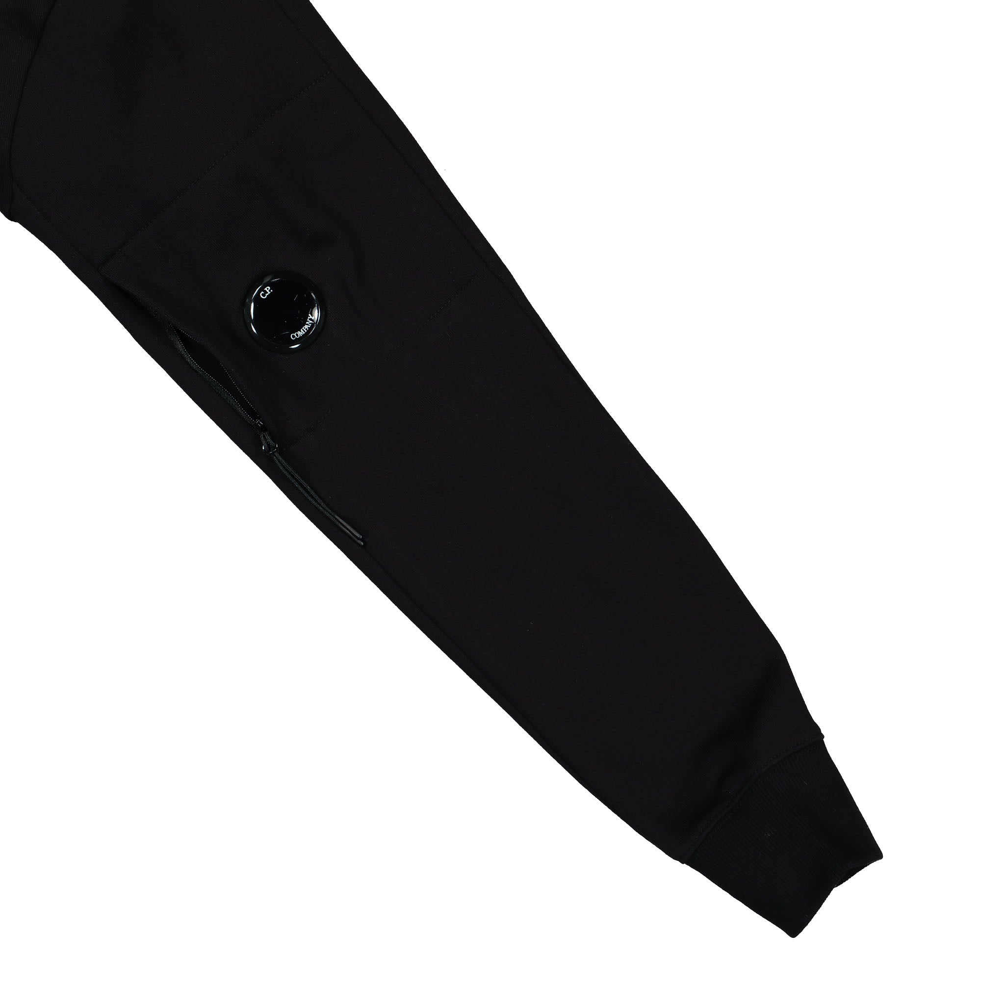 C.P. Company Diagonal Raised Fleece Lens Sweatshirt Black Sweatshirts Detailfoto | Overkill