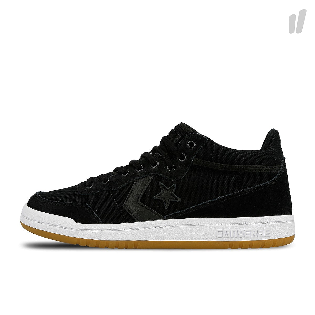 Converse fastbreak mid Black-Black-White Sneakers 160577C | Overkill
