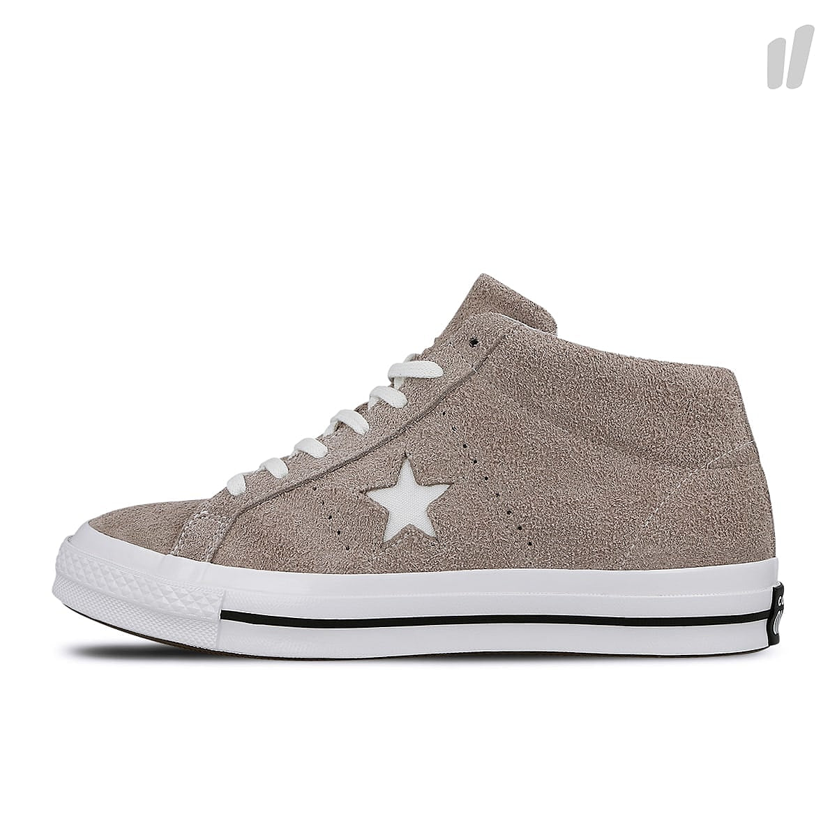 Converse one star mid Mercury Grey / White / White Sneakers 162577C | Overkill