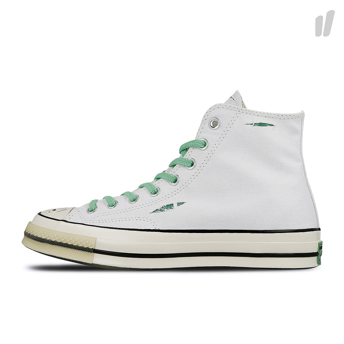 Converse chuck 70 high White / Absinthe Green / Egret Sneakers 162978C | Overkill