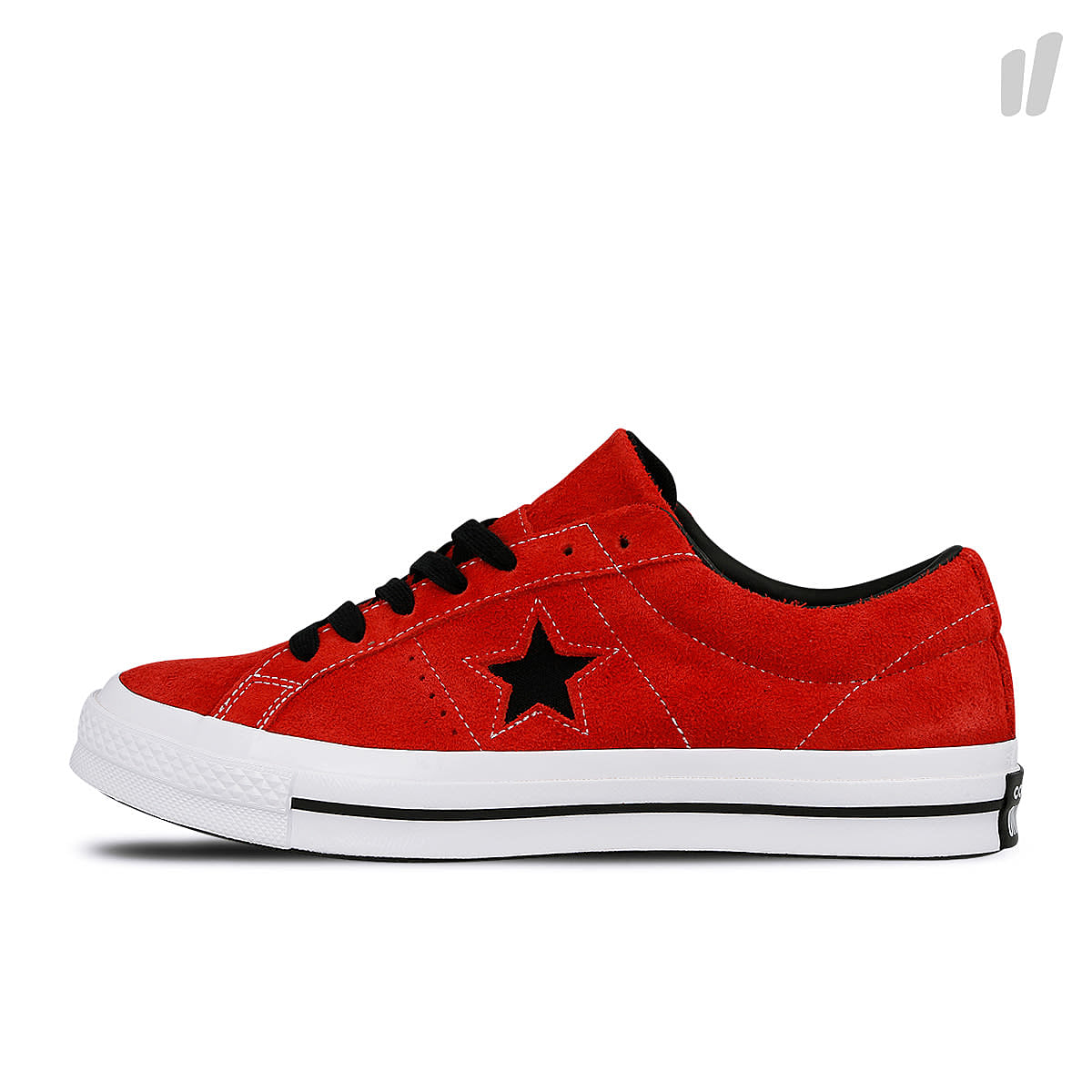 Converse one star ox Enamel Red-Black-White Sneakers 163246C | Overkill