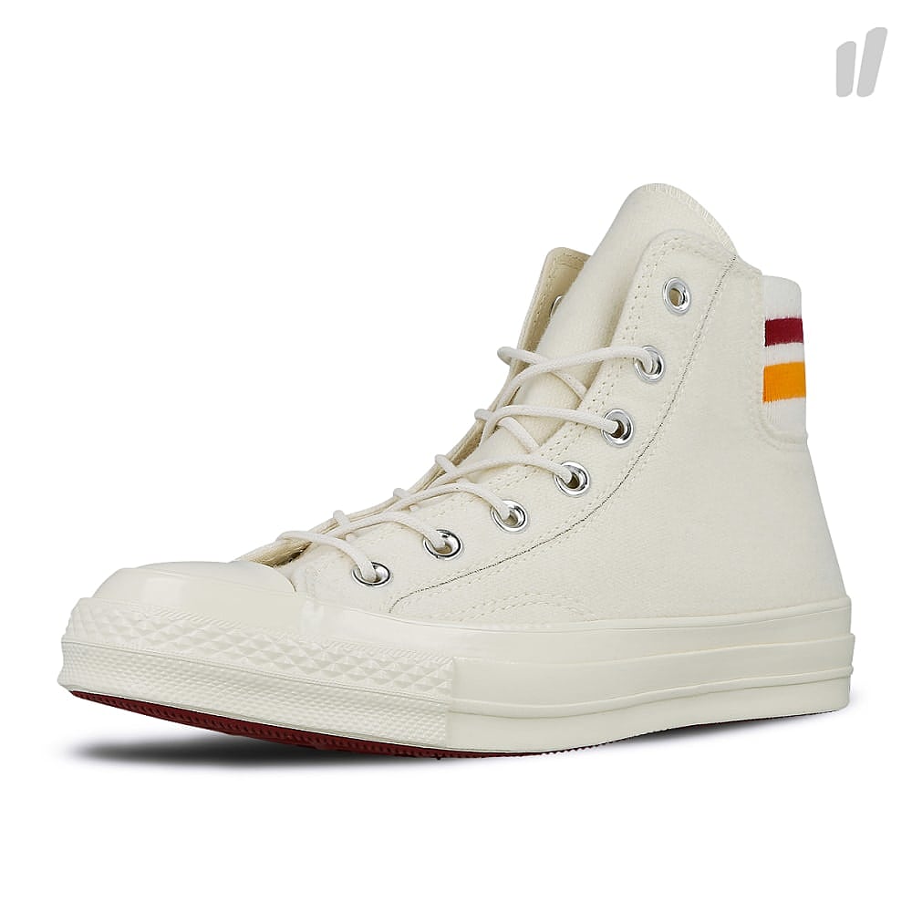 Converse chuck 70 hi Egret-Rhubarb-Orange Sneakers Close Up | Overkill