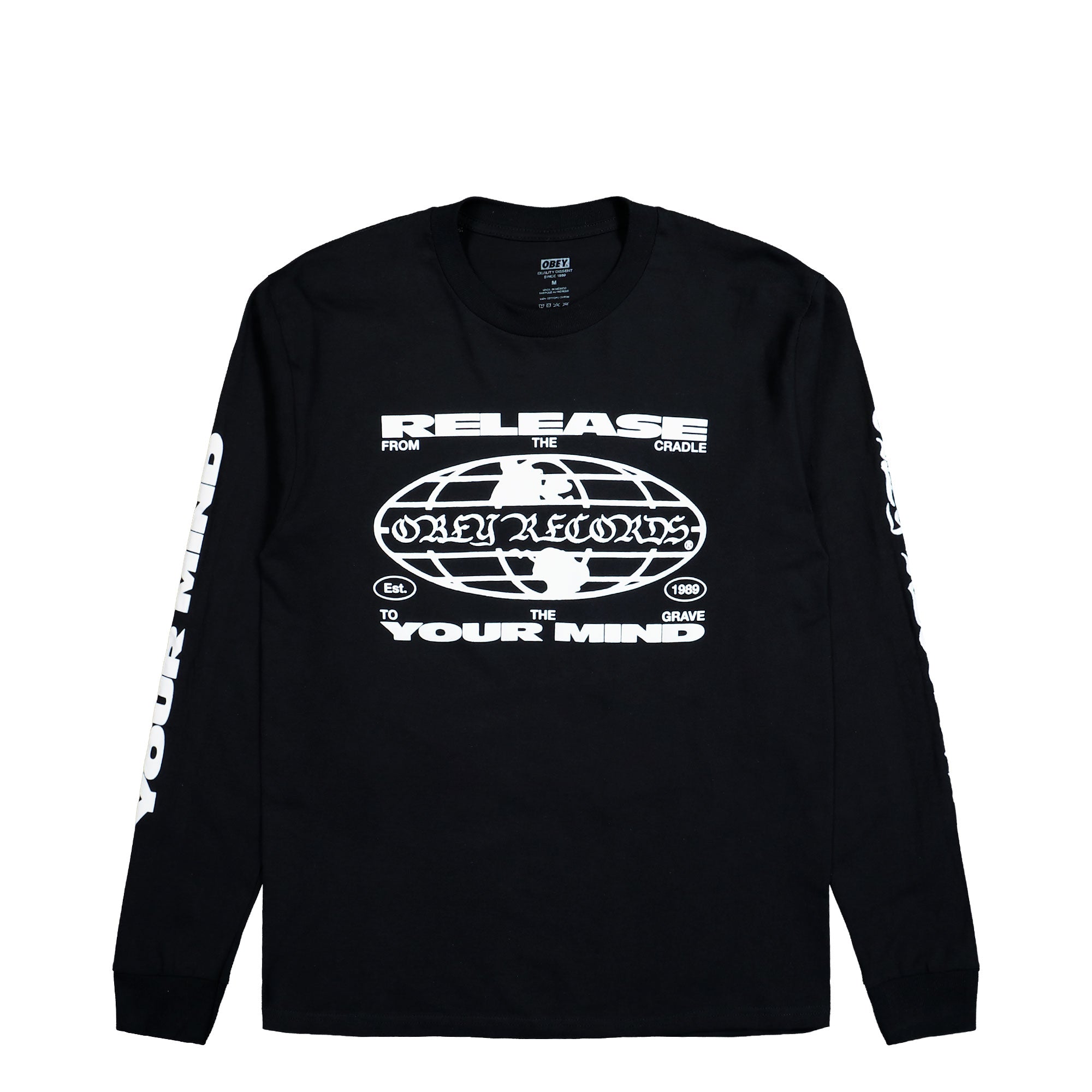 Obey Release Your Mind Longsleeves Black Longsleeves 163554314 | Overkill