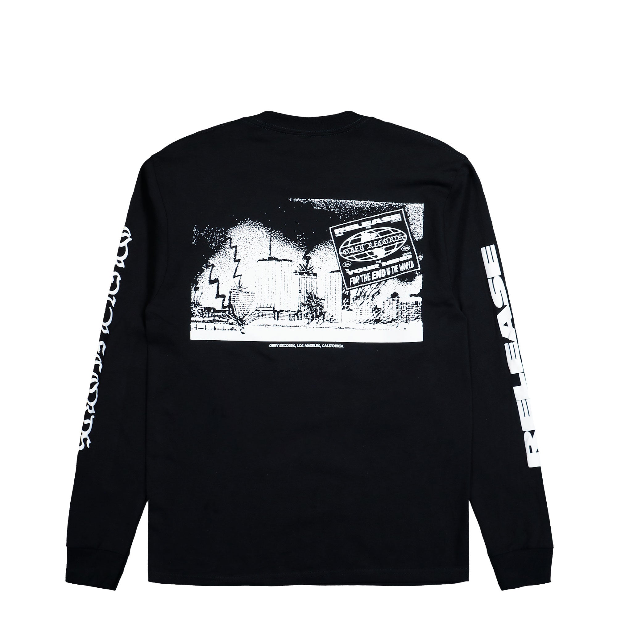 Obey Release Your Mind Longsleeves Black Longsleeves 163554314 Close-up | Overkill