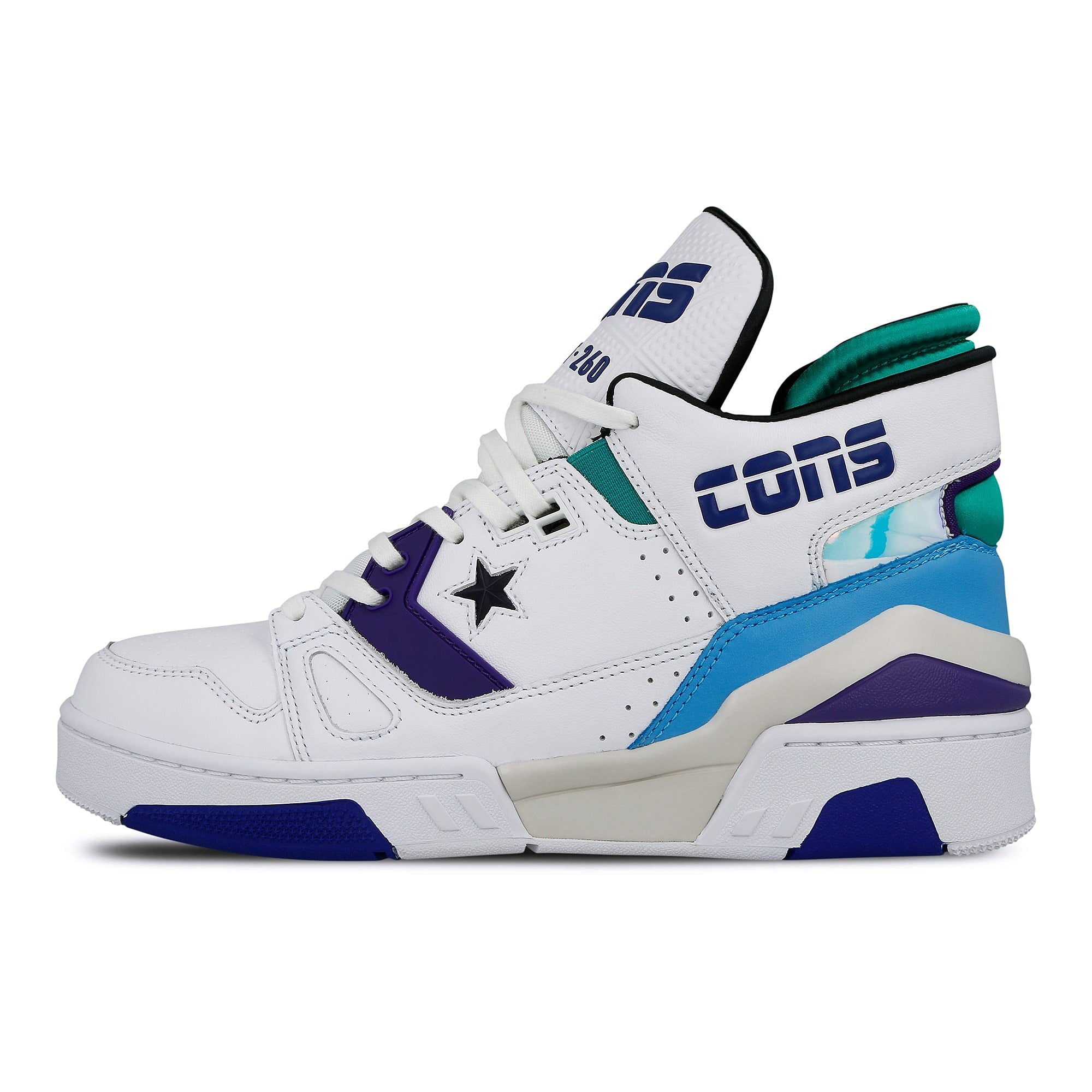Converse erx 260 mid White / Court Purple / Bold Jade Sneakers 163779C | Overkill