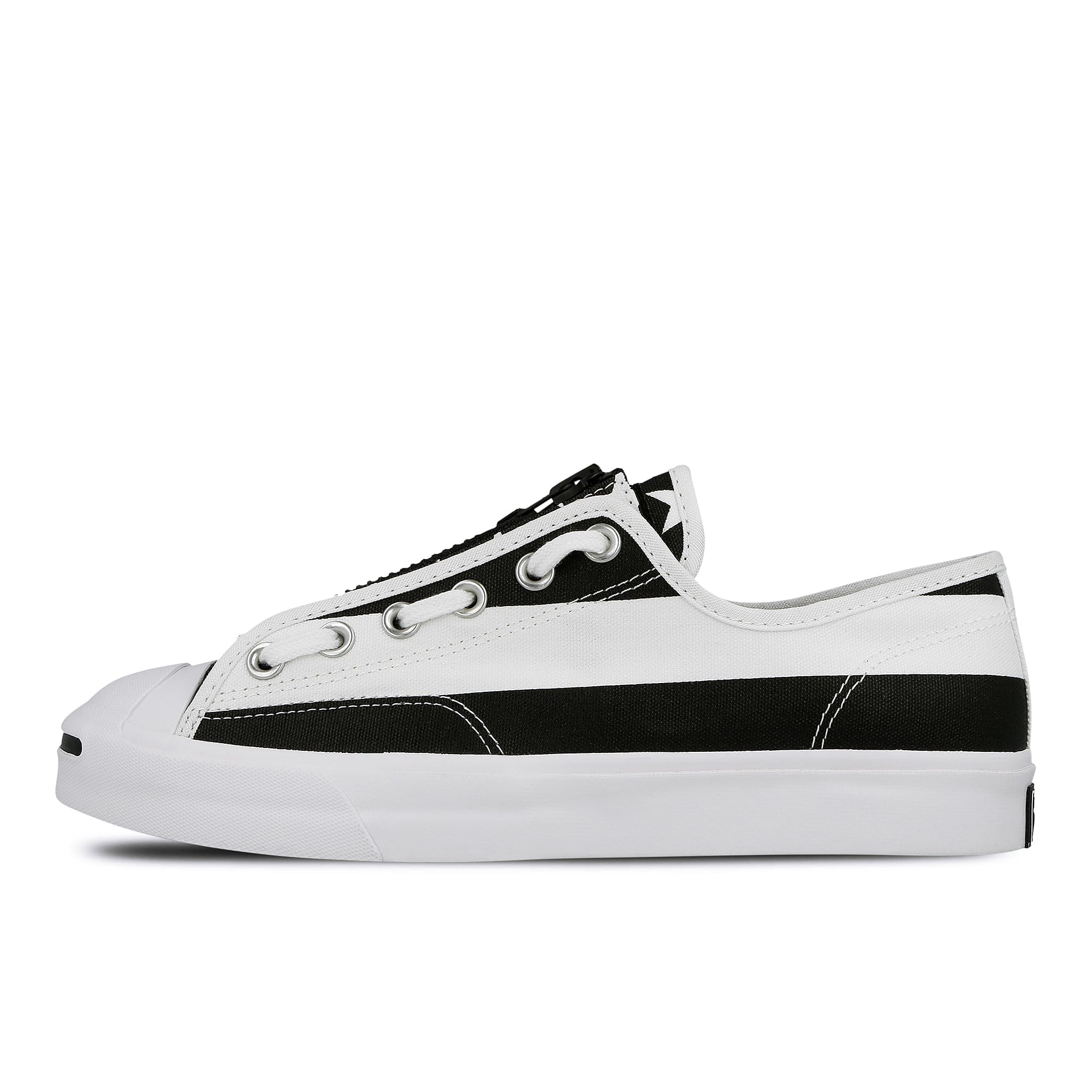 Converse Takahiro TheSoloist x Converse Jack Purcell Zip OX White-Black-White Sneakers 164835C | Overkill