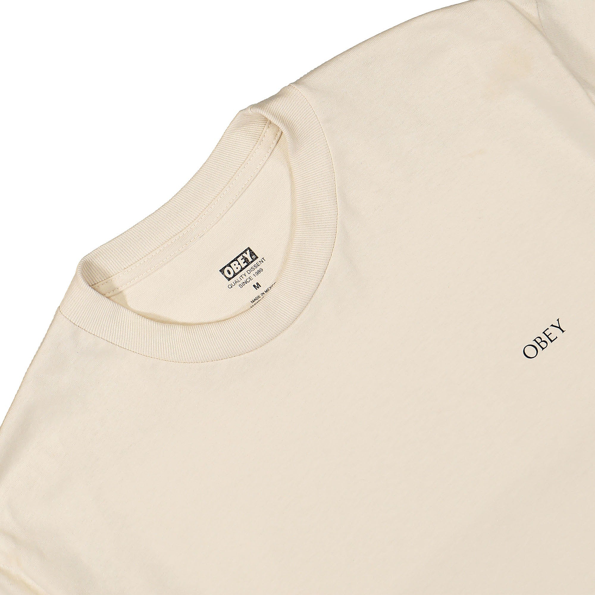 Obey Earth Defense Tee Cream T-Shirts Material | Overkill