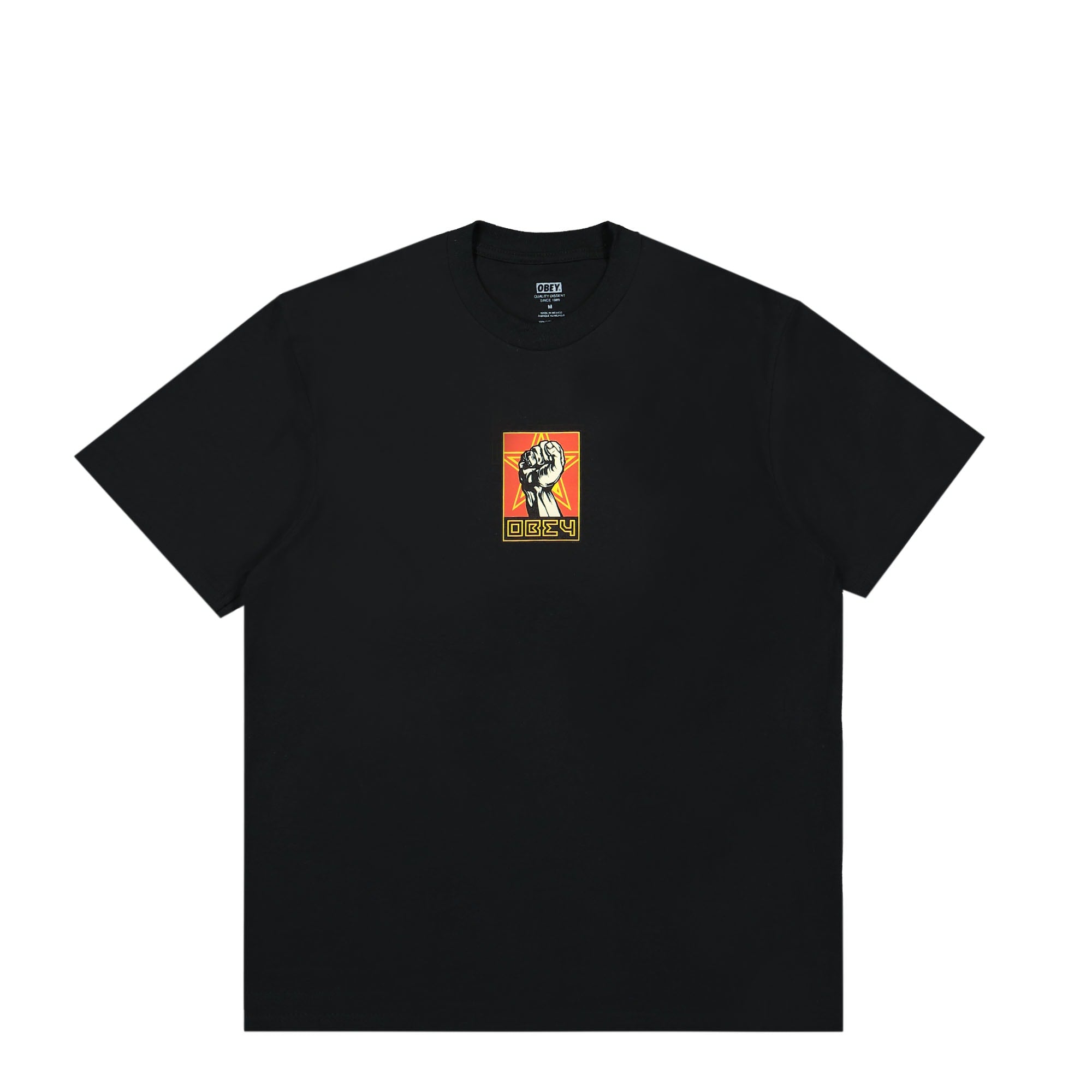 Obey Fist Tee Black T-Shirts 165263405 / Black | Overkill
