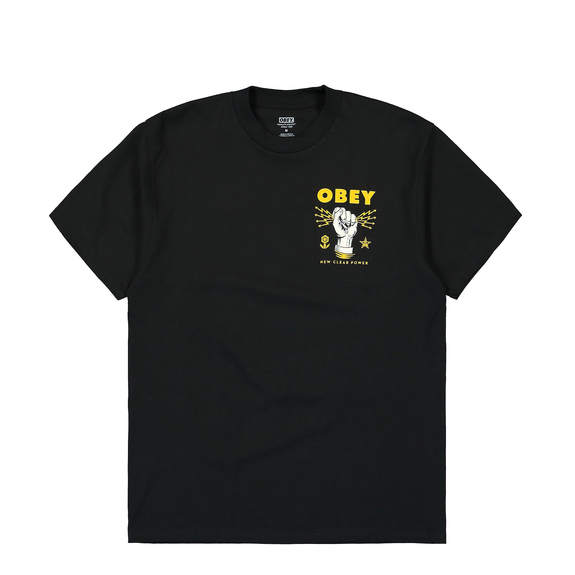 Obey Obey New Clear Power T-Shirt Black T-Shirts 165263779-BLK | Overkill
