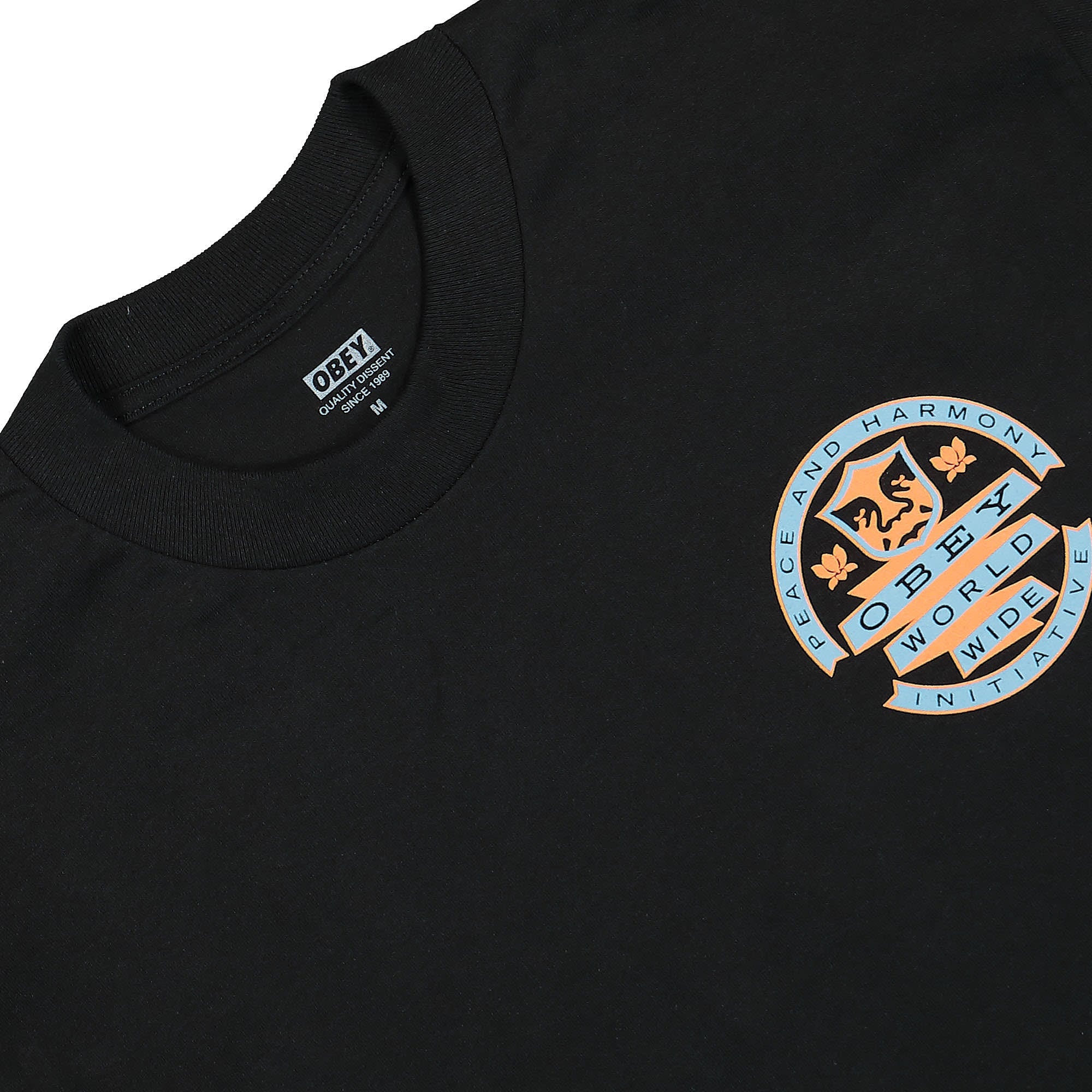Obey Peace Initiative T-Shirt Black T-Shirts Material | Overkill