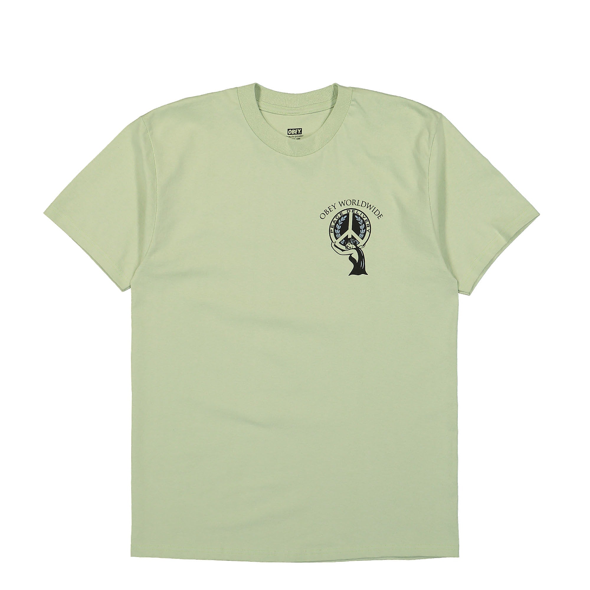 Obey Peace Delivery T-Shirt Cucumber T-Shirts 165263794-CUB | Overkill