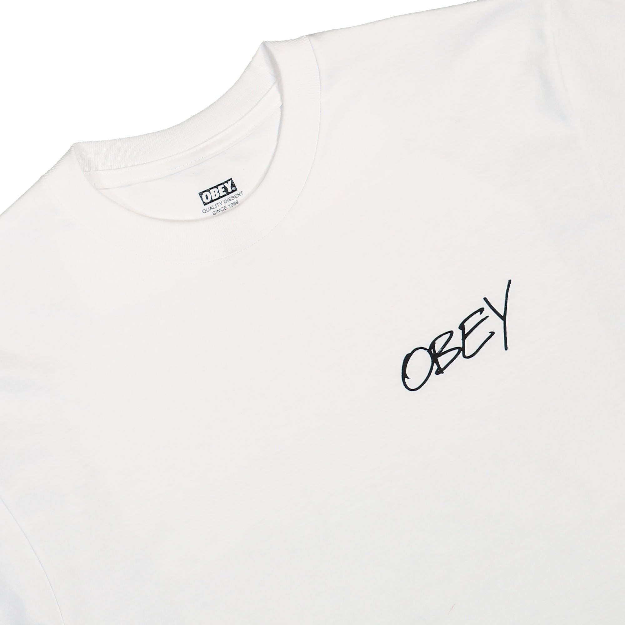 Obey Poppies T-Shirt White T-Shirts Material | Overkill