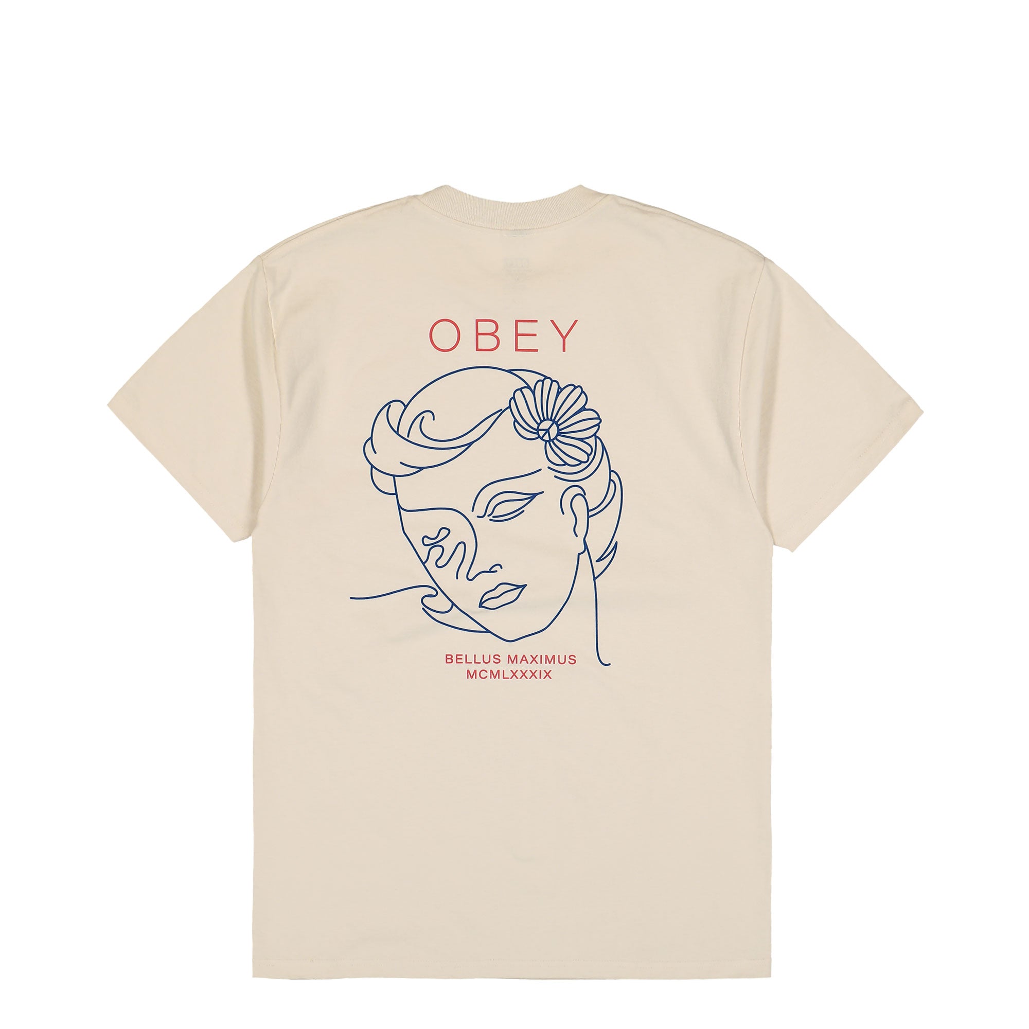 Obey Bella Maximus T-Shirt Cream T-Shirts Close-up | Overkill