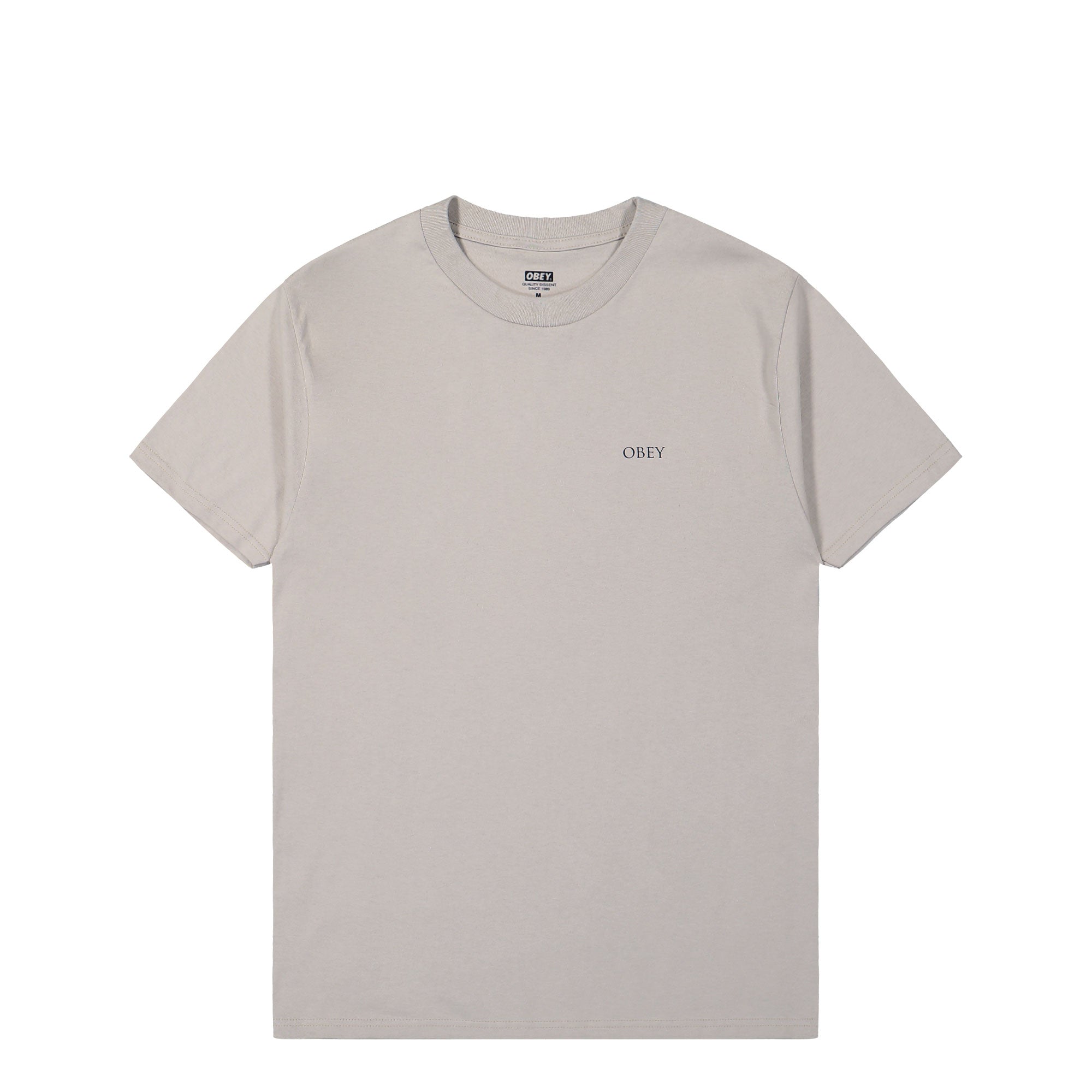 Obey Obey Peace & Justice Statue T-Shirt Silver Grey T-Shirts 165264238 / Silver Grey | Overkill