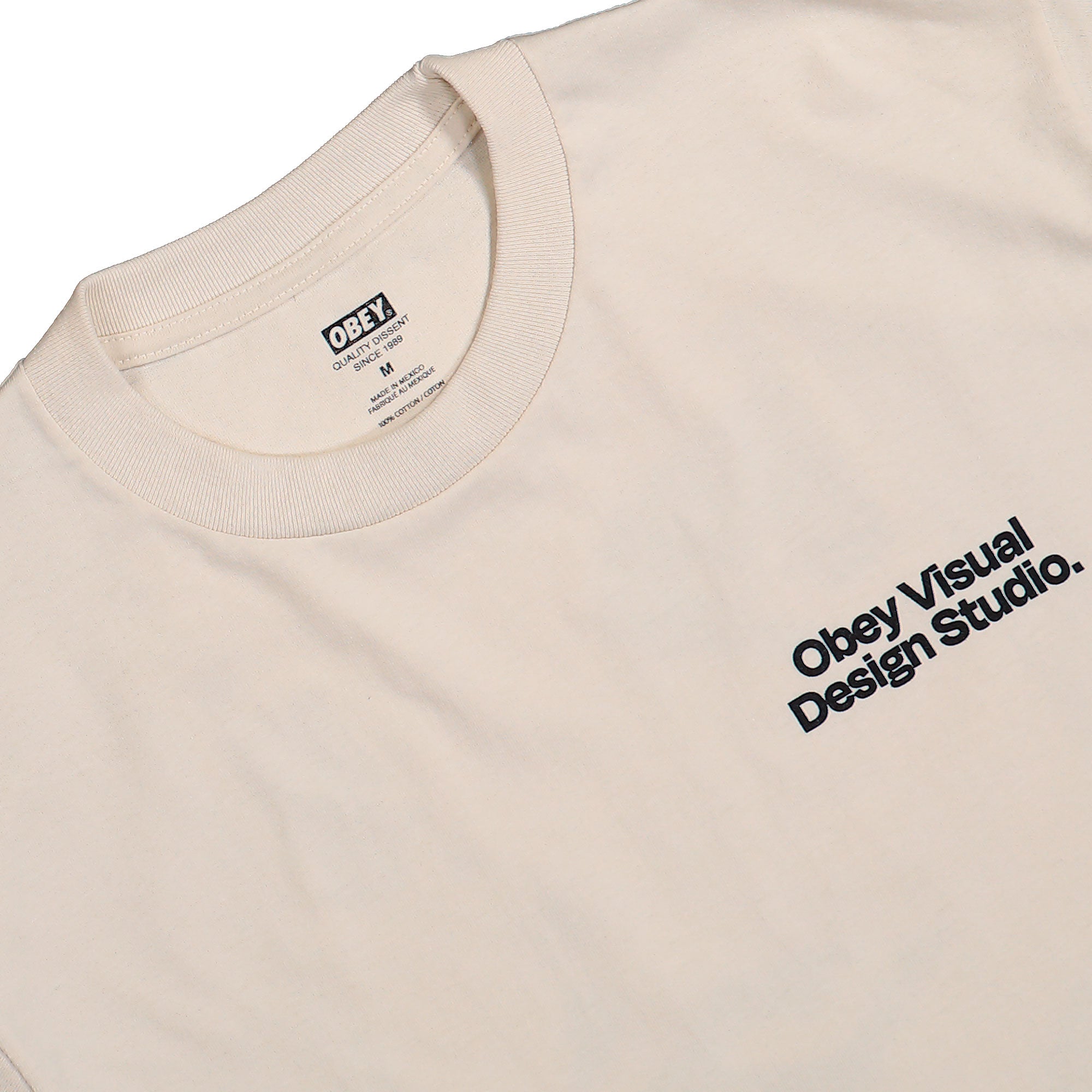 Obey Visual Design Studio T-Shirt Cream T-Shirts 165264305 Detailfoto | Overkill