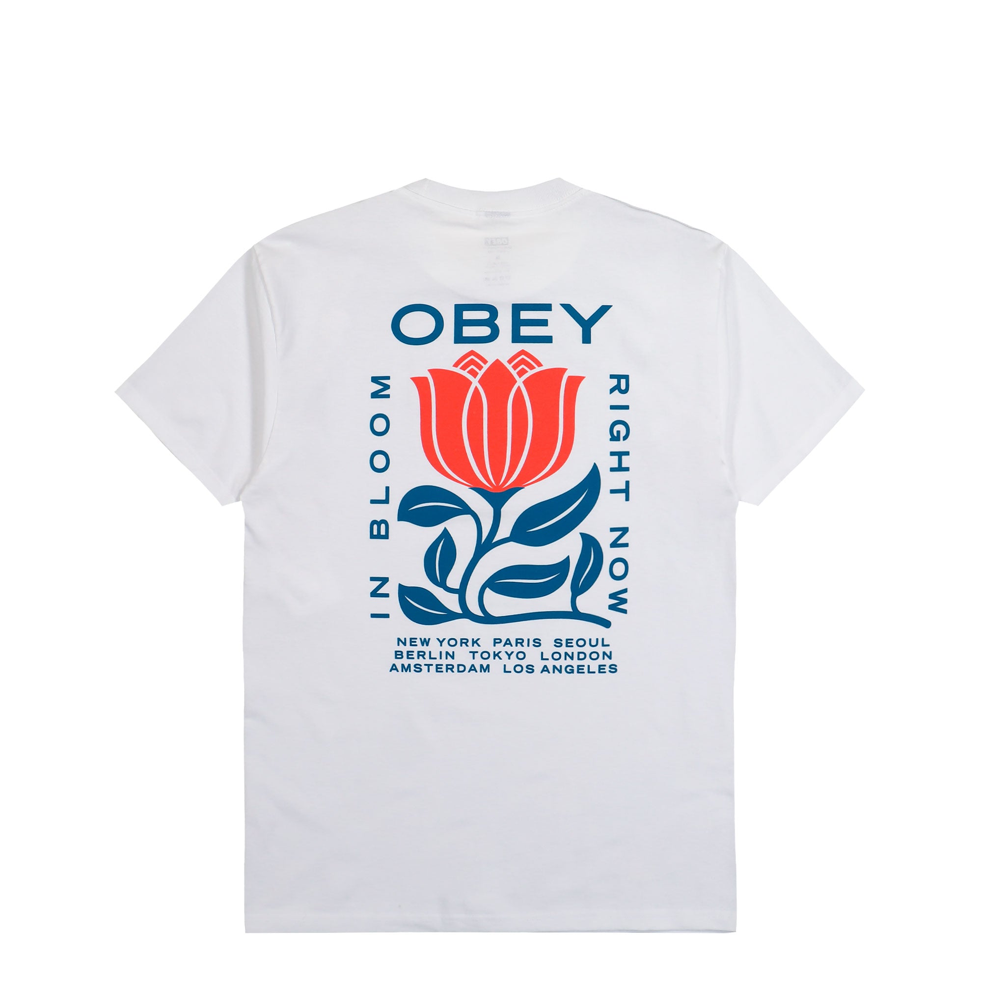 Obey In Bloom T-Shirt White T-Shirts 165264329 Close-up | Overkill