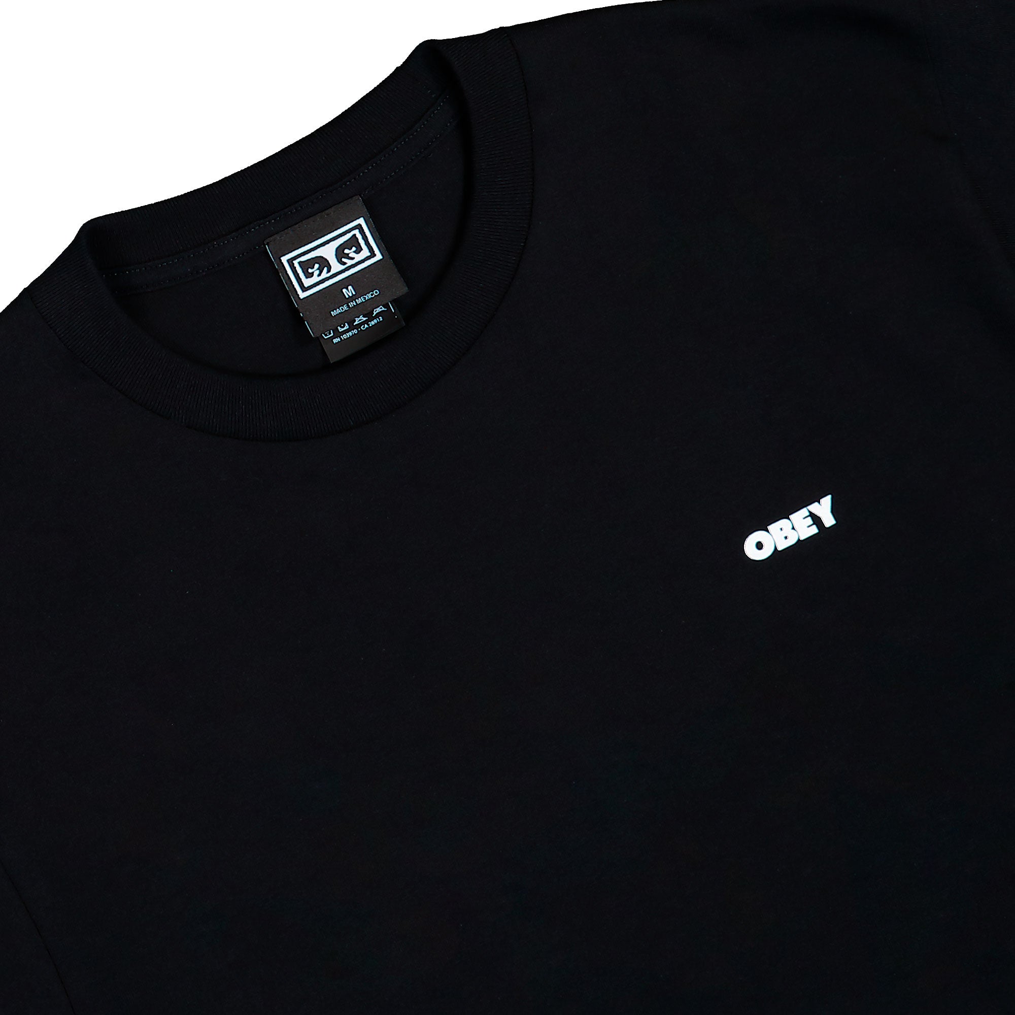 Obey The Medium Is The Message T-Shirt Black T-Shirt 165264333-BLK Detailfoto | Overkill